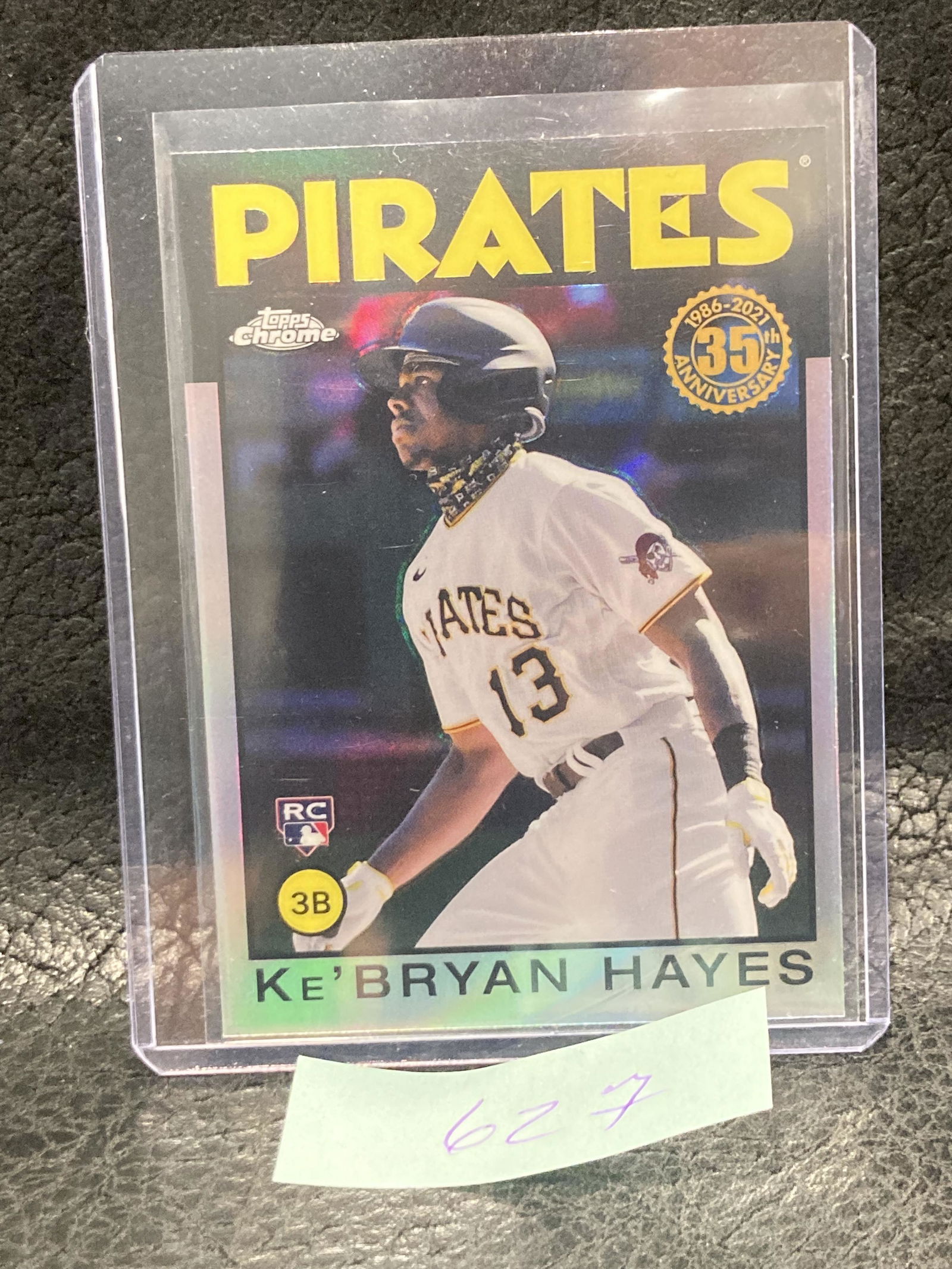 KeBryan Hayes 2021 Topps Chrome 35th Anniversary 1986 Refractor SP RC Pirates (1 of 2)