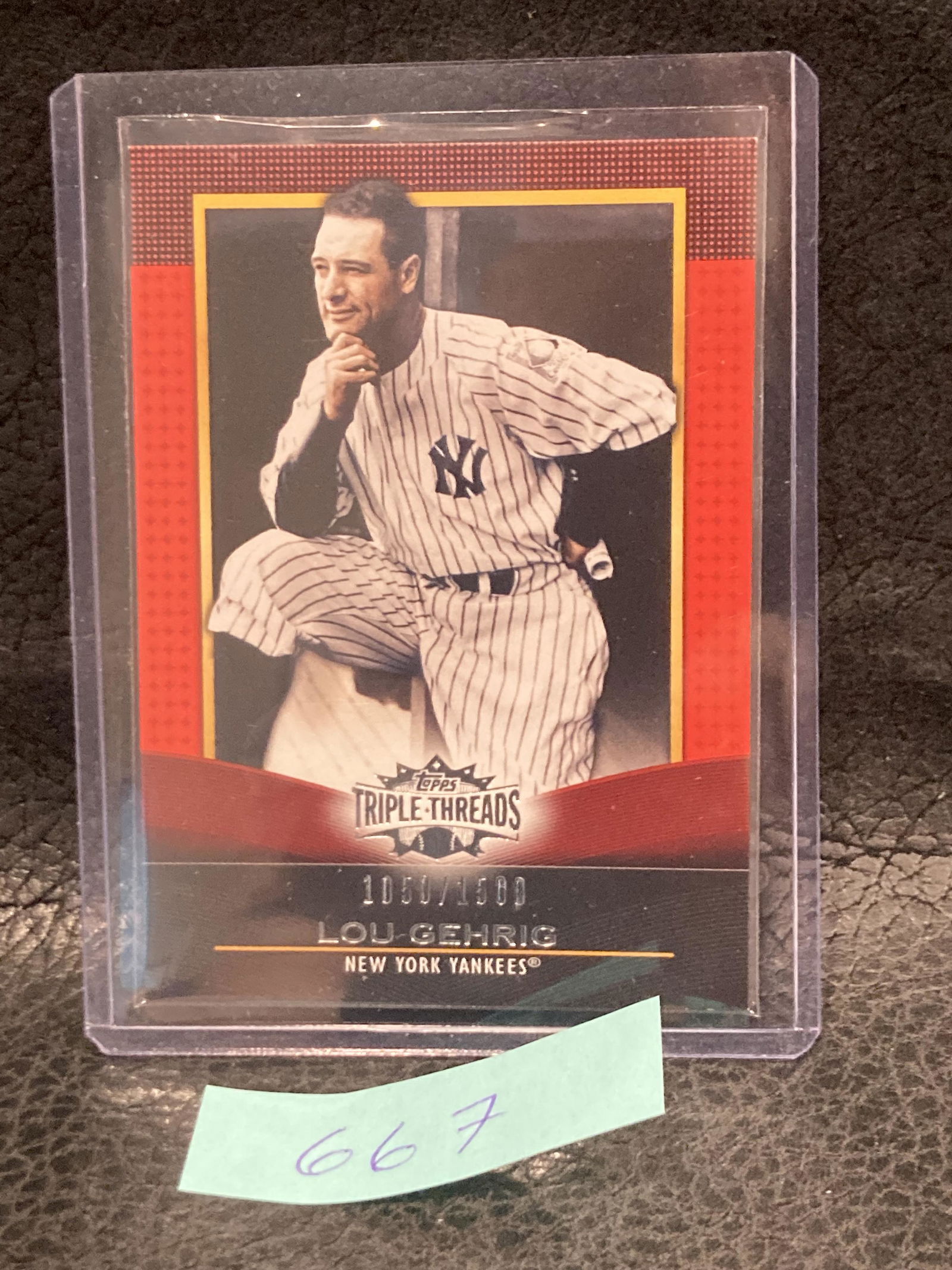 Lou Gehrig 2011 Topps Triple Threads #4 /1500 (1 of 2)