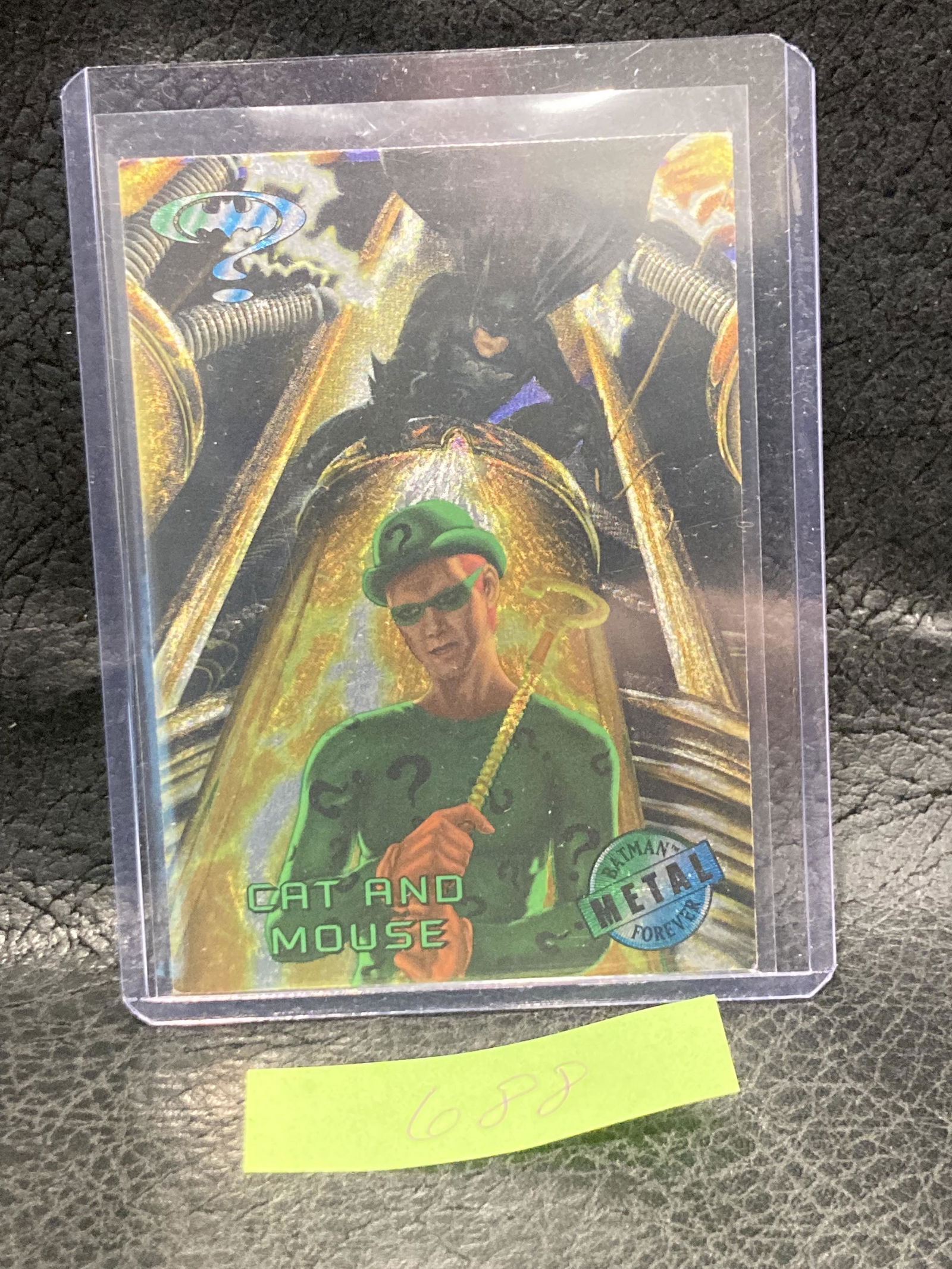 Cat and Mouse Batman Forever Metal DC Card #21 Fleer (1 of 2)