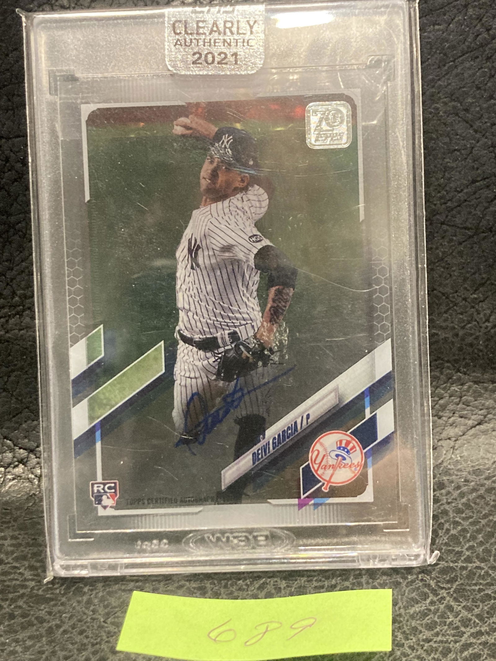 Deivi Garcia Rookie Auto New York Yankees 2021 Topps (1 of 1)