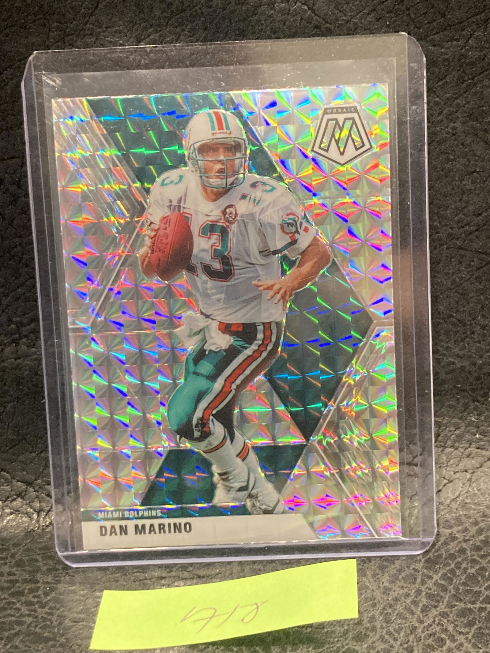 Dan Marino 2020 Mosaic Silver Prizm Mosaic #123 Miami (1 of 2)