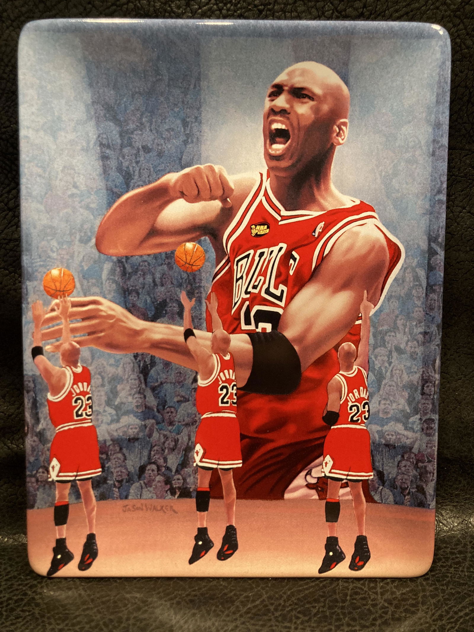 MICHAEL JORDAN BRADFORD EXCHANGE UPPER DECK FINAL SHOT PLATE (1 of 4)