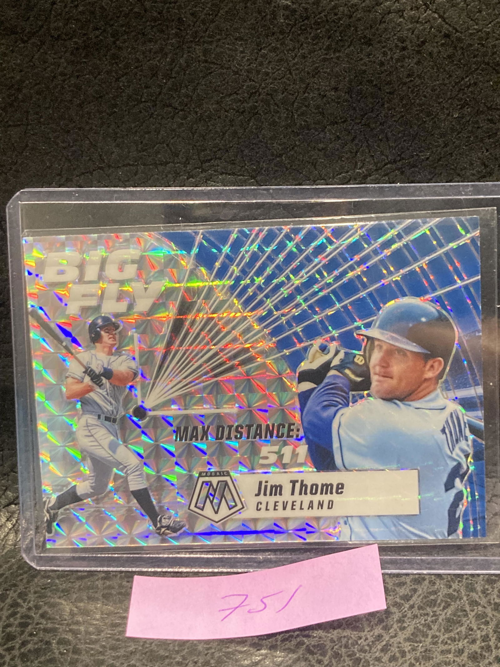 Jim Thome 2021 Panini Mosaic Big Fly #BF9 Cleveland Indians (1 of 2)