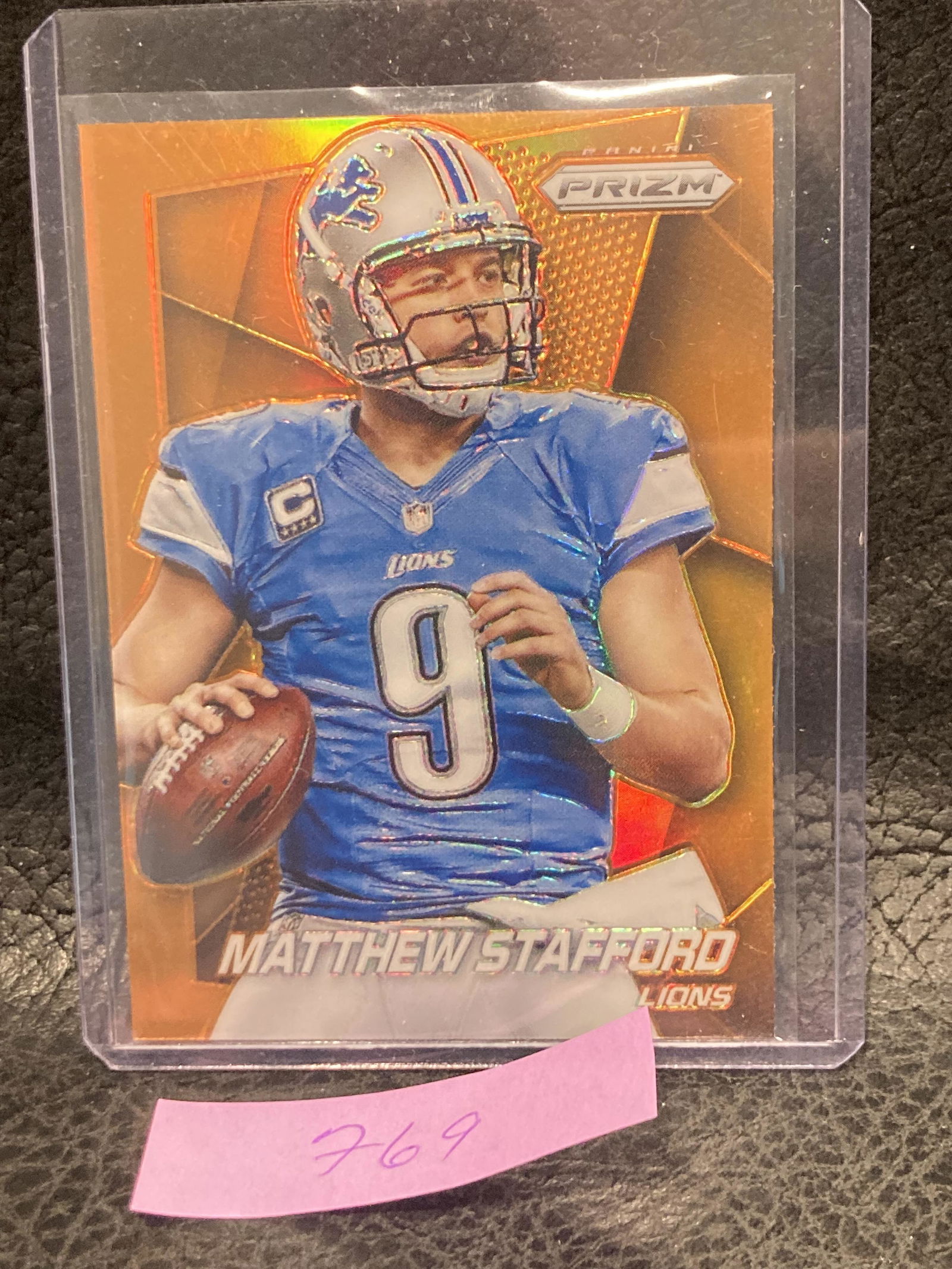 Matthew Stafford 2014 Prizm Orange Refractor Sp Card (1 of 2)