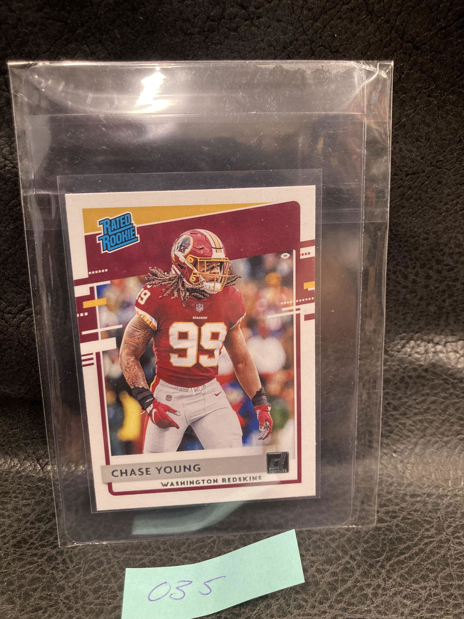 Chase Young 2020 Donruss Rated Rookie Redskins/ (1 of 2)
