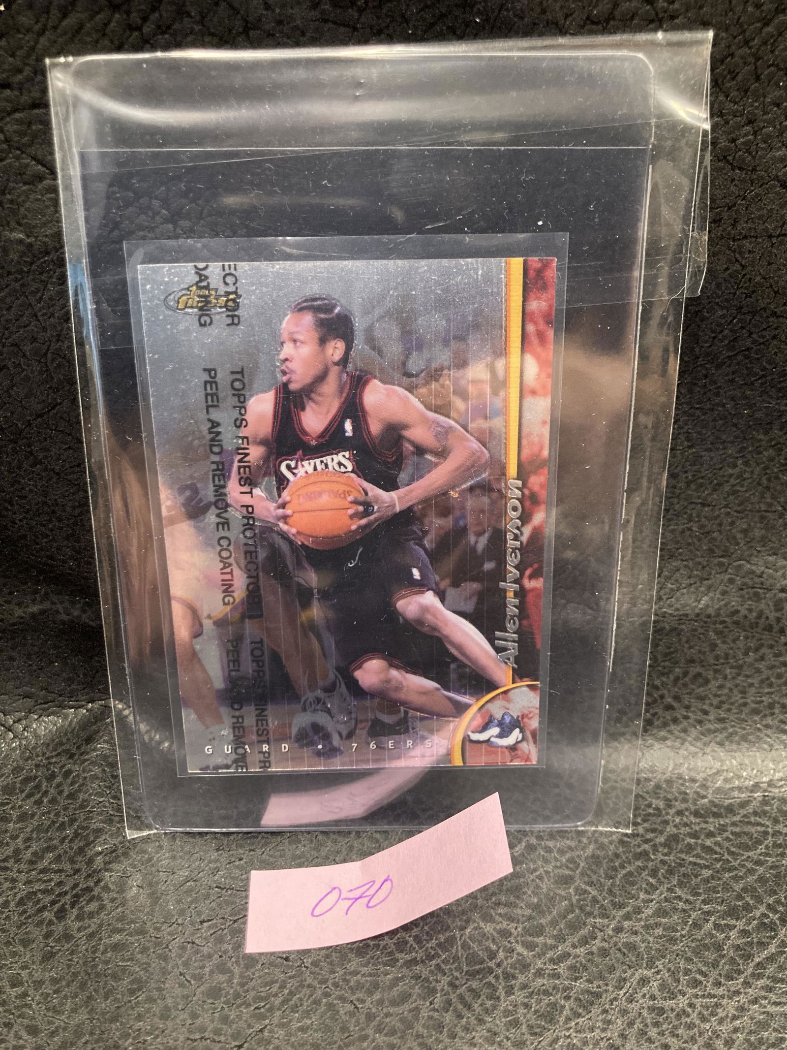 Allen Iverson 1998-99 Topps Finest #42 With Coating (1 of 2)