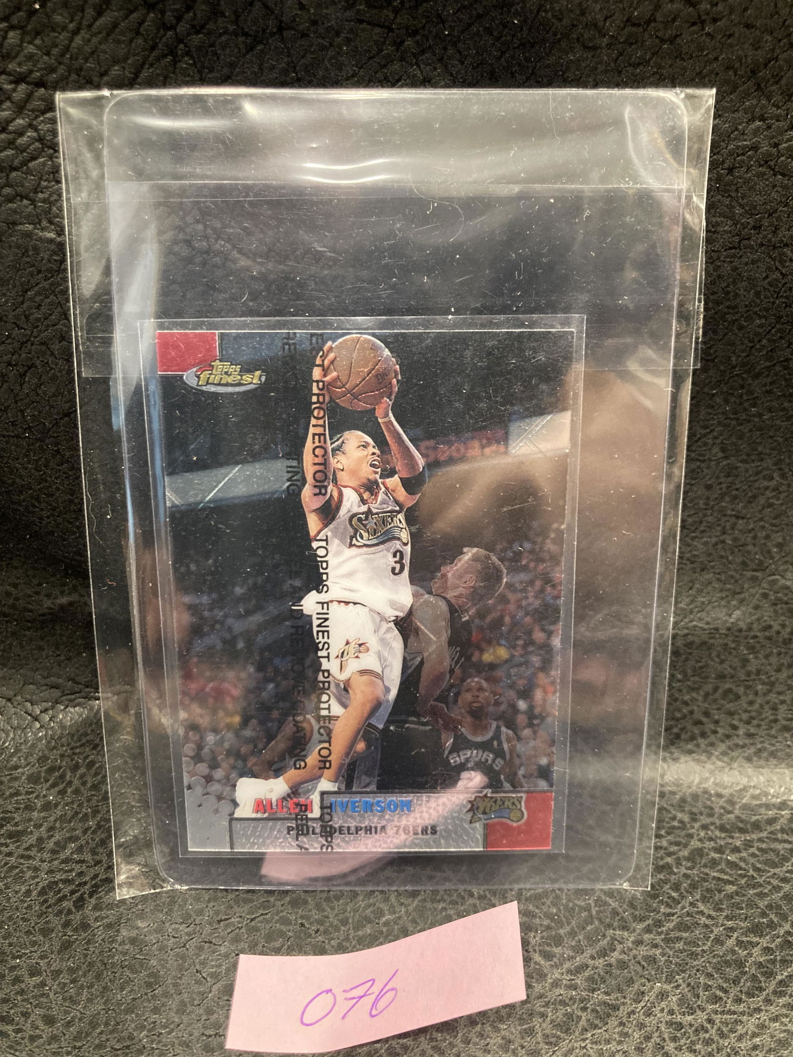 1999-00 Topps Finest Allen Iverson With Coating Peel (1 of 2)