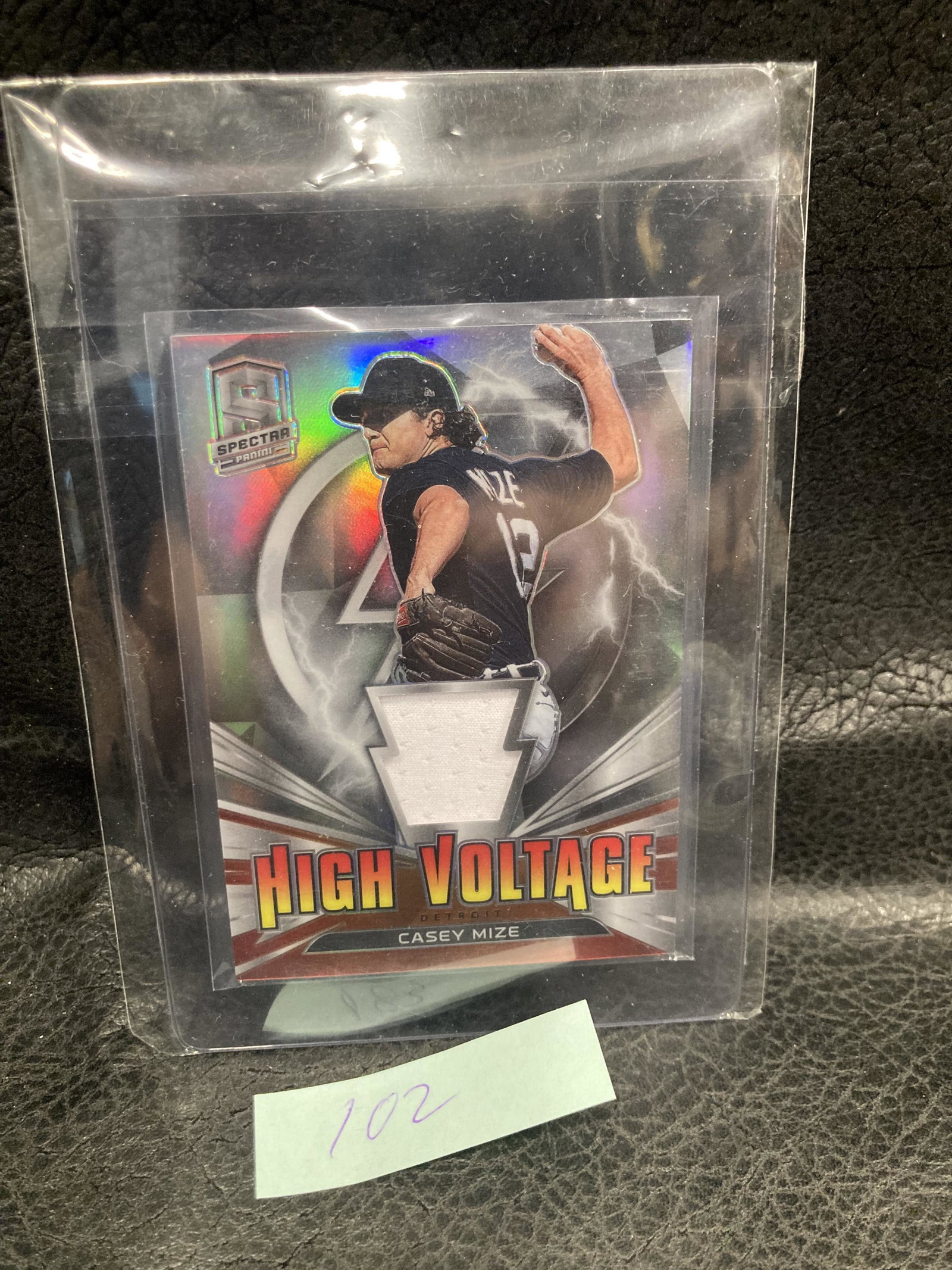 Casey Mize 2021 Spectra High Voltage Jerseys Silver #14: Casey Mize 2021 Spectra High Voltage Jerseys Silver #14 Tigers