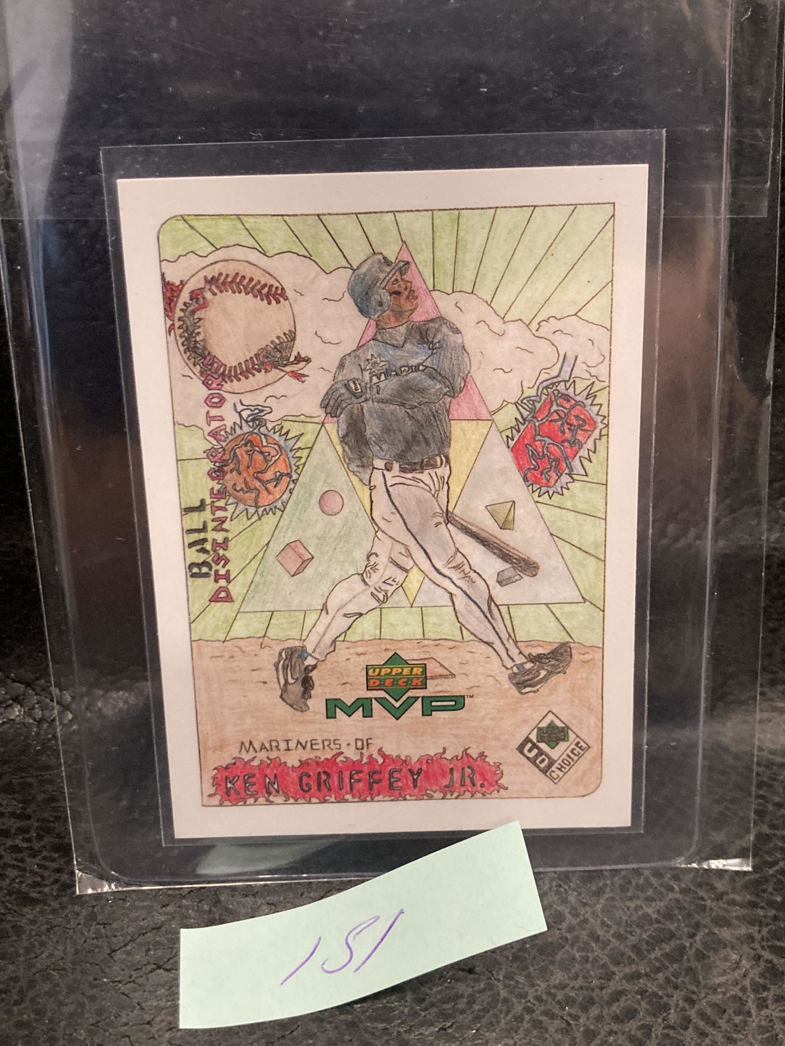 Ken Griffey Jr 2000 Upper Deck Mvp Draw Your Own Card (1 of 2)