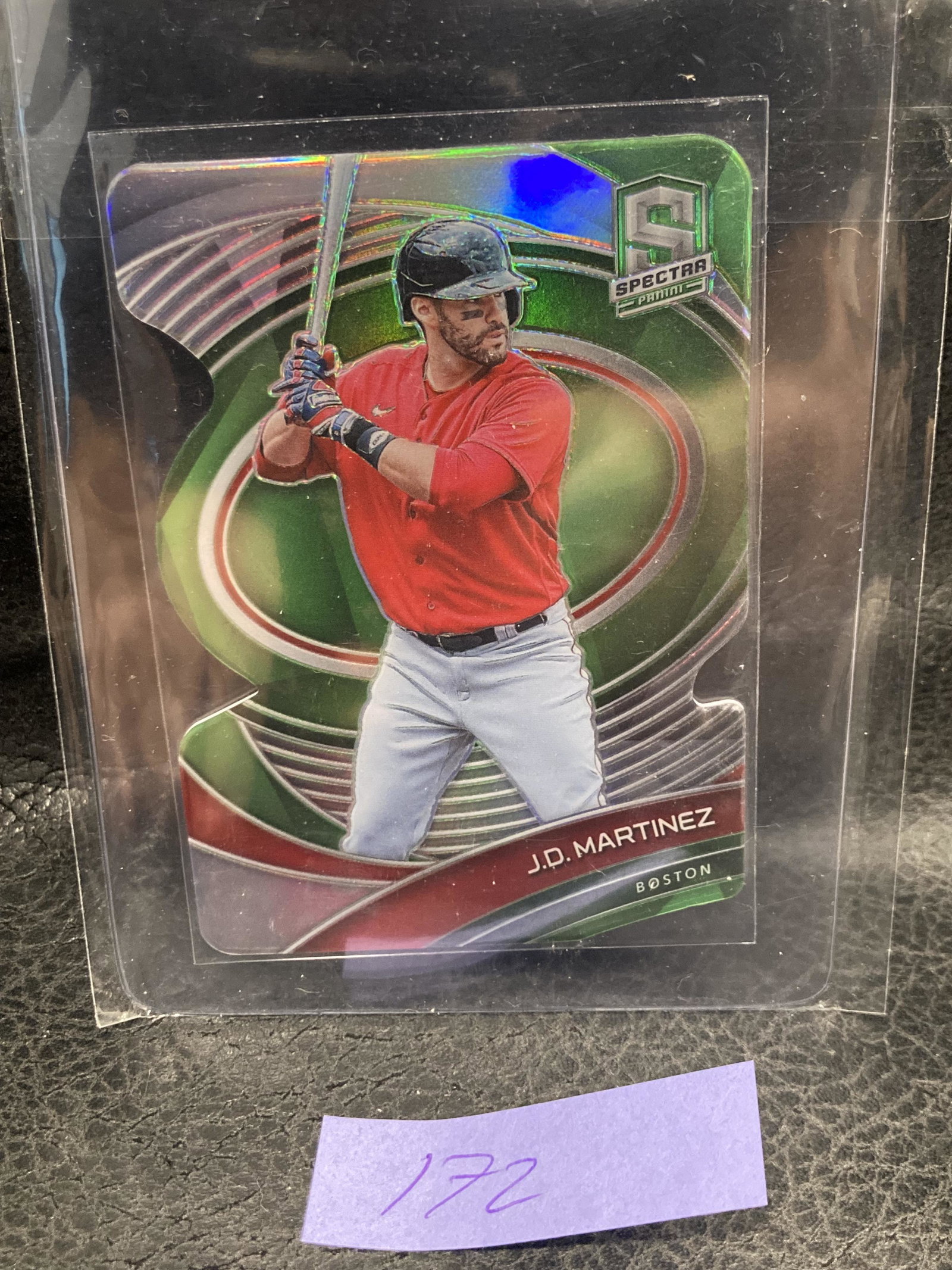 Jd Martinez 2021 Spectra Prizm #D /25 Red Sox Die Cut: Jd Martinez 2021 Spectra Prizm #D /25 Red Sox Die Cut Green