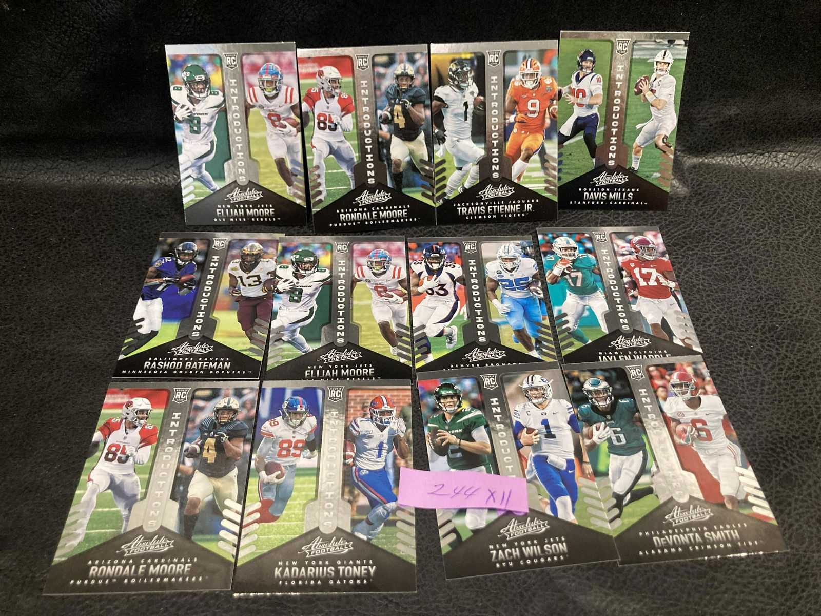 Lot of 15 2021 Introductions Inserts Absolute Football (1 of 3)