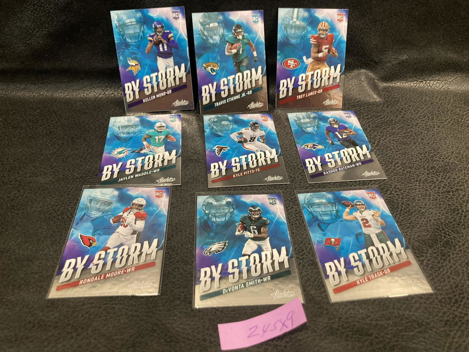 Lot of 9 2021 By Storm Absolute Football Parallels (1 of 3)