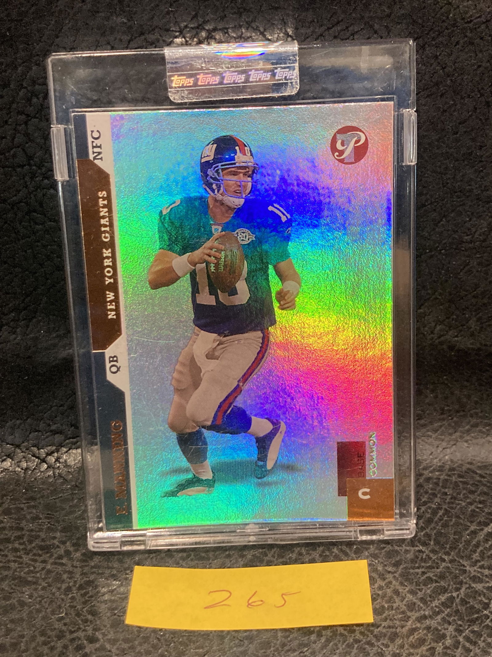 Eli Manning 2005 Topps Prestine Second Year Card #11 (1 of 2)