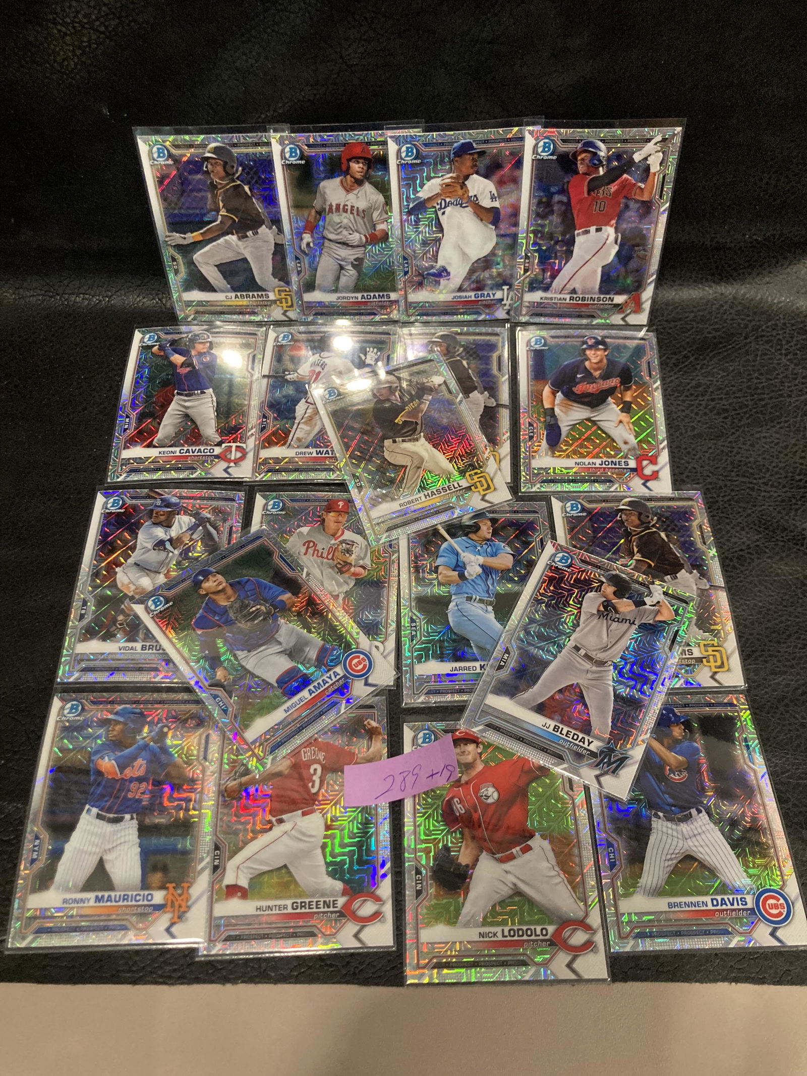 Lot Of 19 2021 Topps Bowman Mojo Silvers Baseball Parallels Inserts (1 of 3)