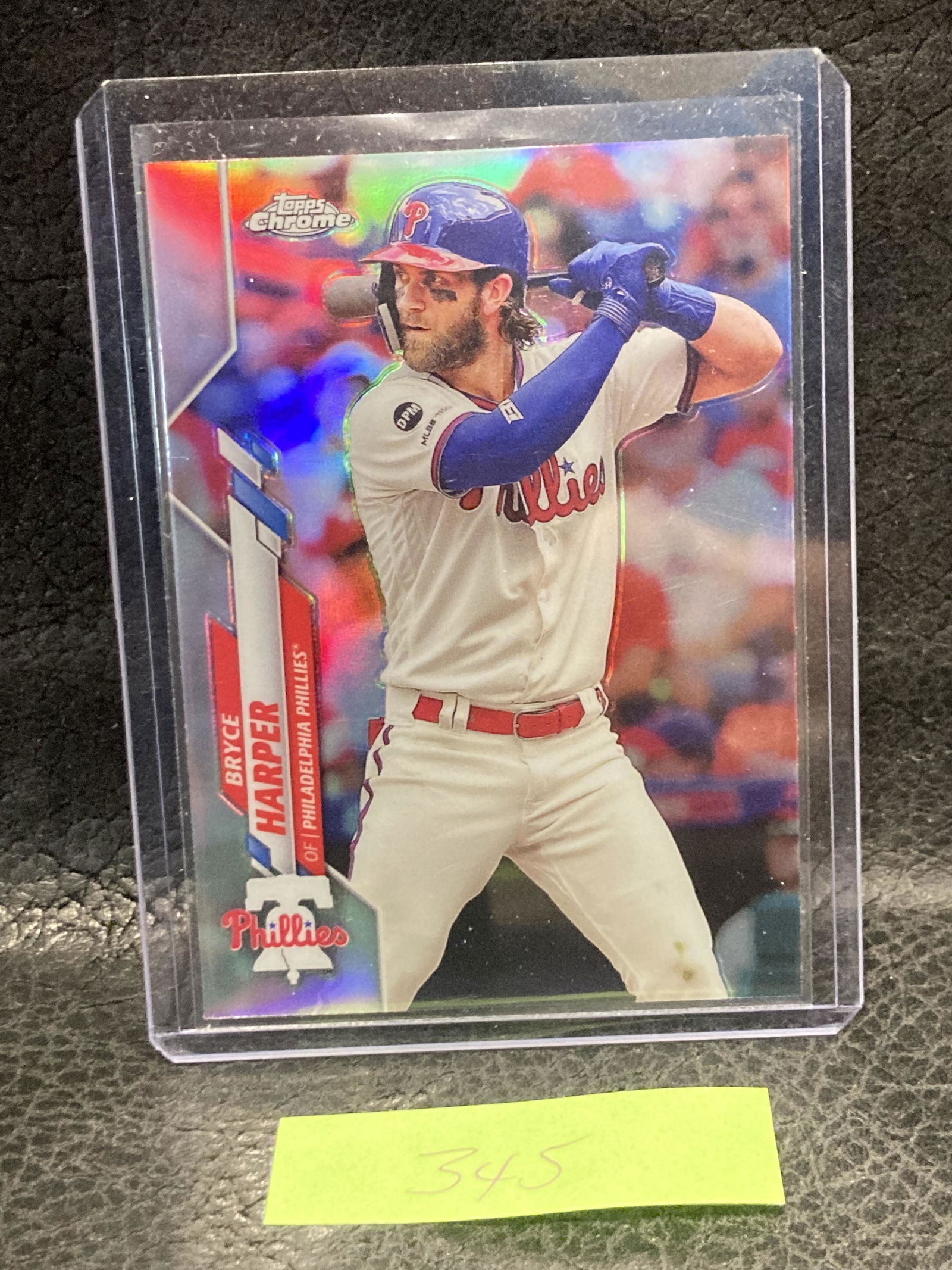 Bryce Harper 2020 Chrome Prism Refractor Phillies (1 of 2)