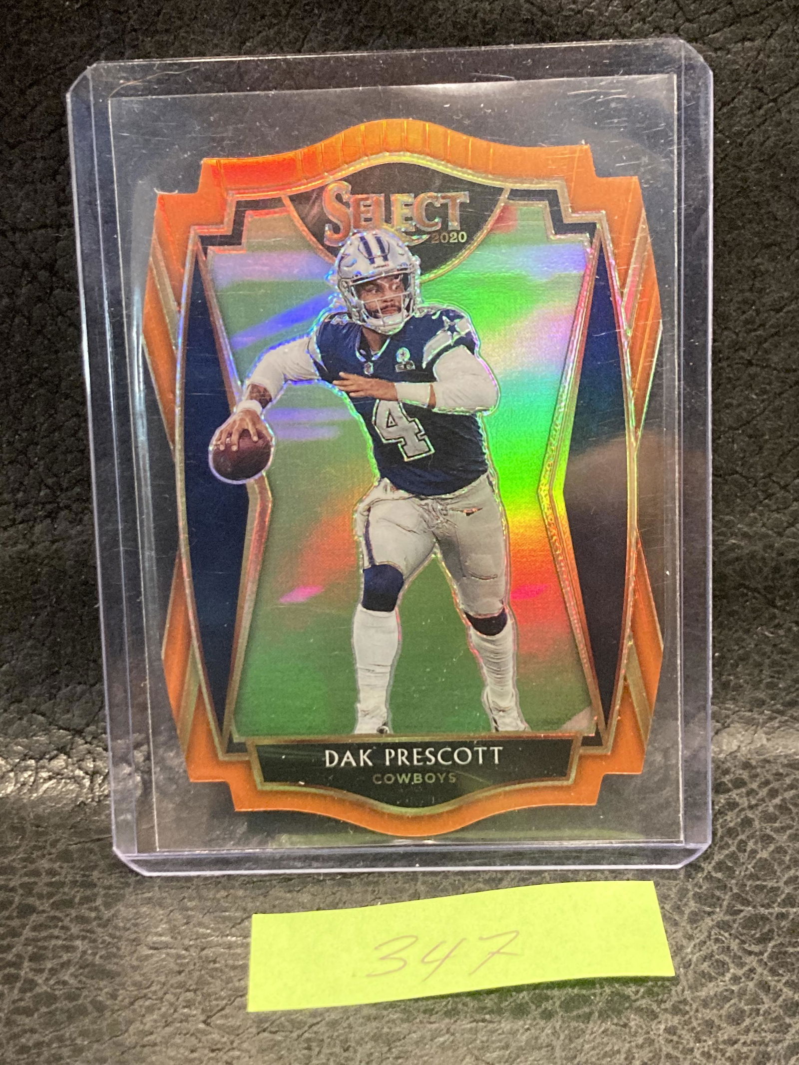 Dak Prescott 2020 Select Orange Die-Cut Premier Level (1 of 2)