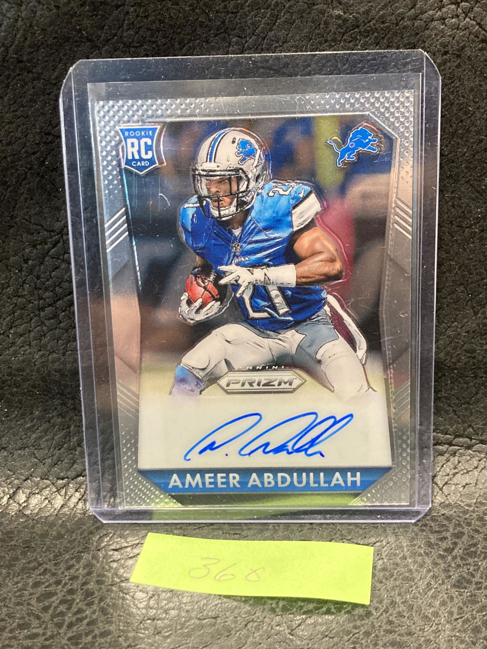 Ameer Abdullah 2015 Panini Prizm Silver Auto Rc (1 of 2)