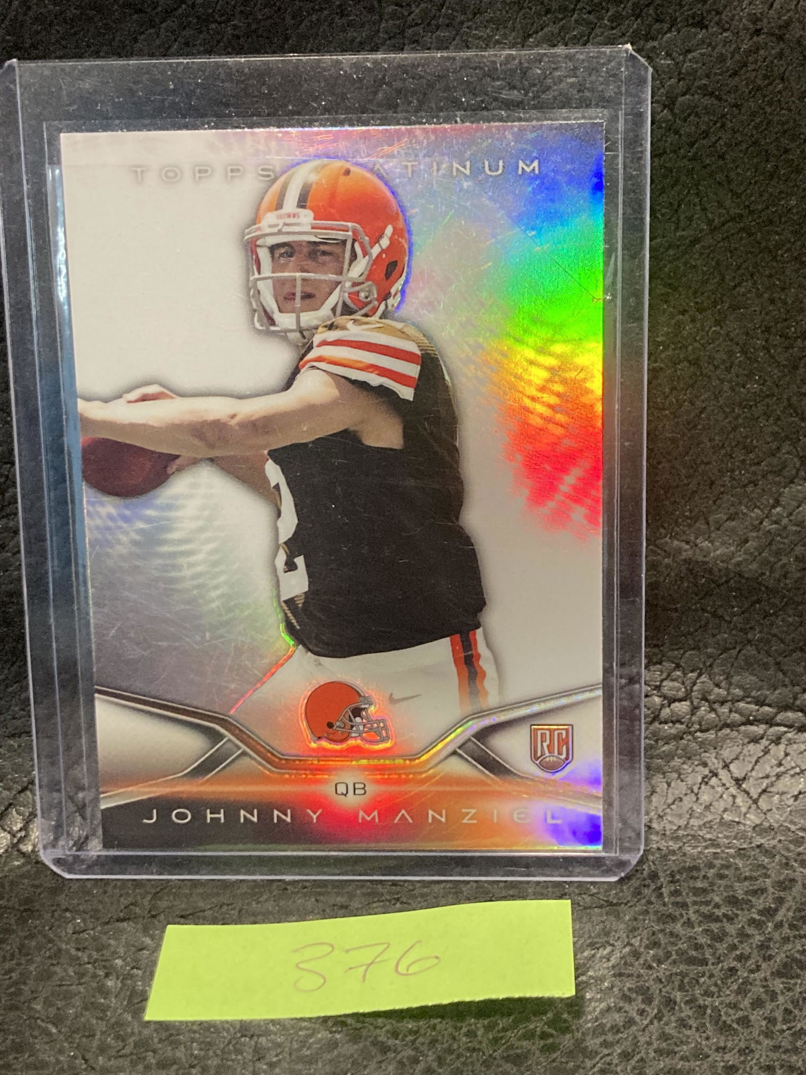 Johnny Manziel 2014 Topps Platinum #126 Browns Rookie (1 of 2)