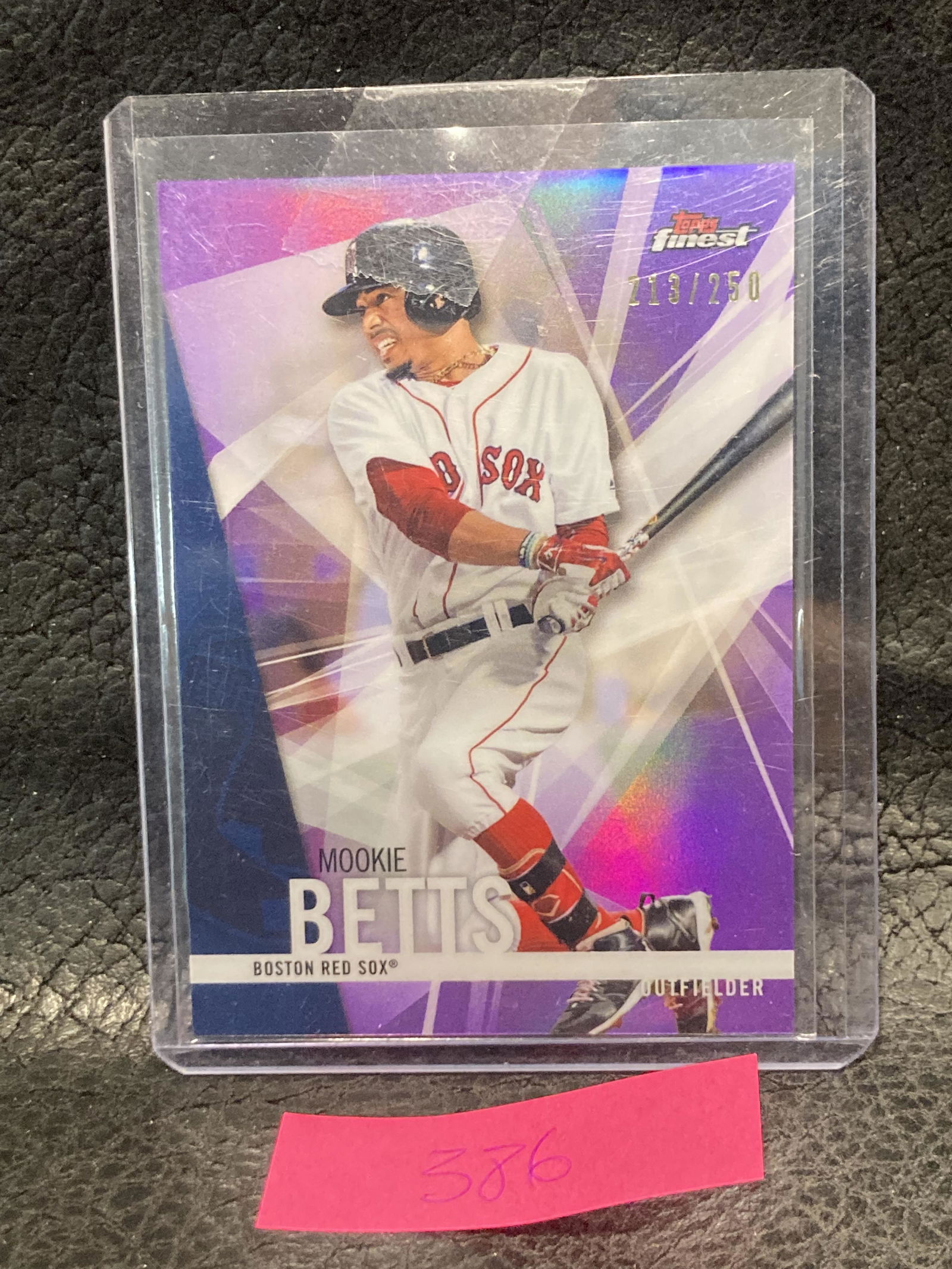 Mookie Betts 2017 Topps Finest Purple Refractor /250 (1 of 2)