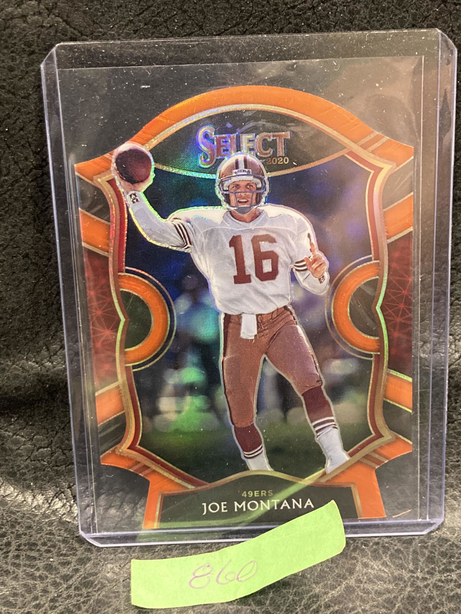 Joe Montana 2020 Panini Select Orange Die Cut Concourse (1 of 2)