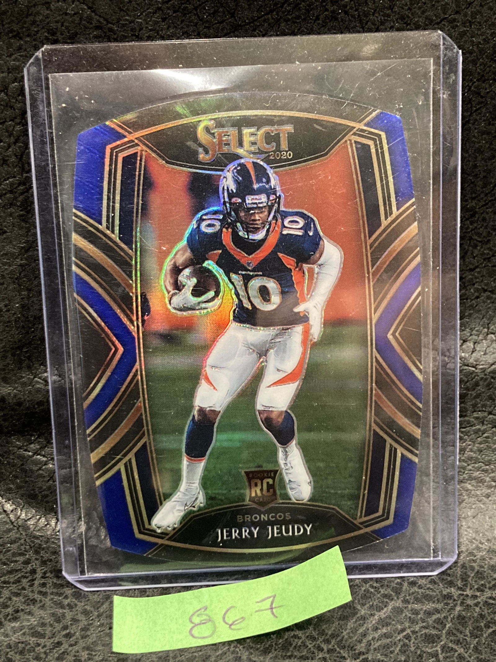 Jerry Jeudy 2020 Select Club Level Blue Die-Cut Prizm (1 of 2)