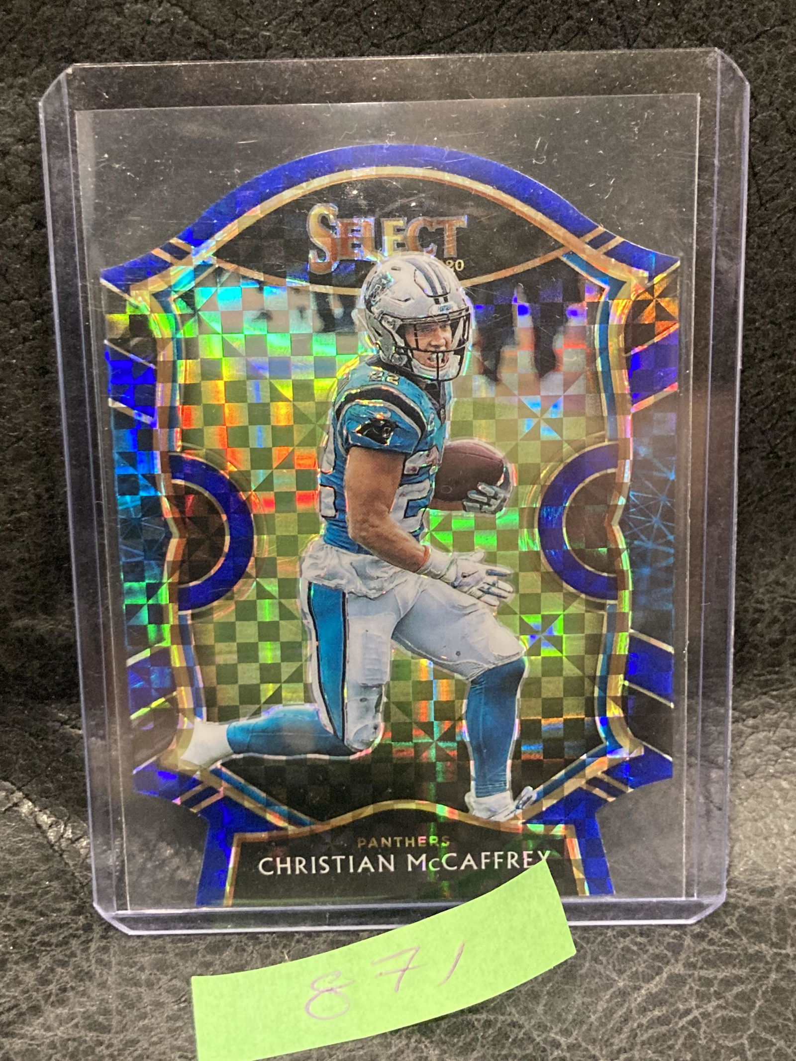 Christian Mccaffrey 2020 Select #7 Concourse Blue Prizm (1 of 2)