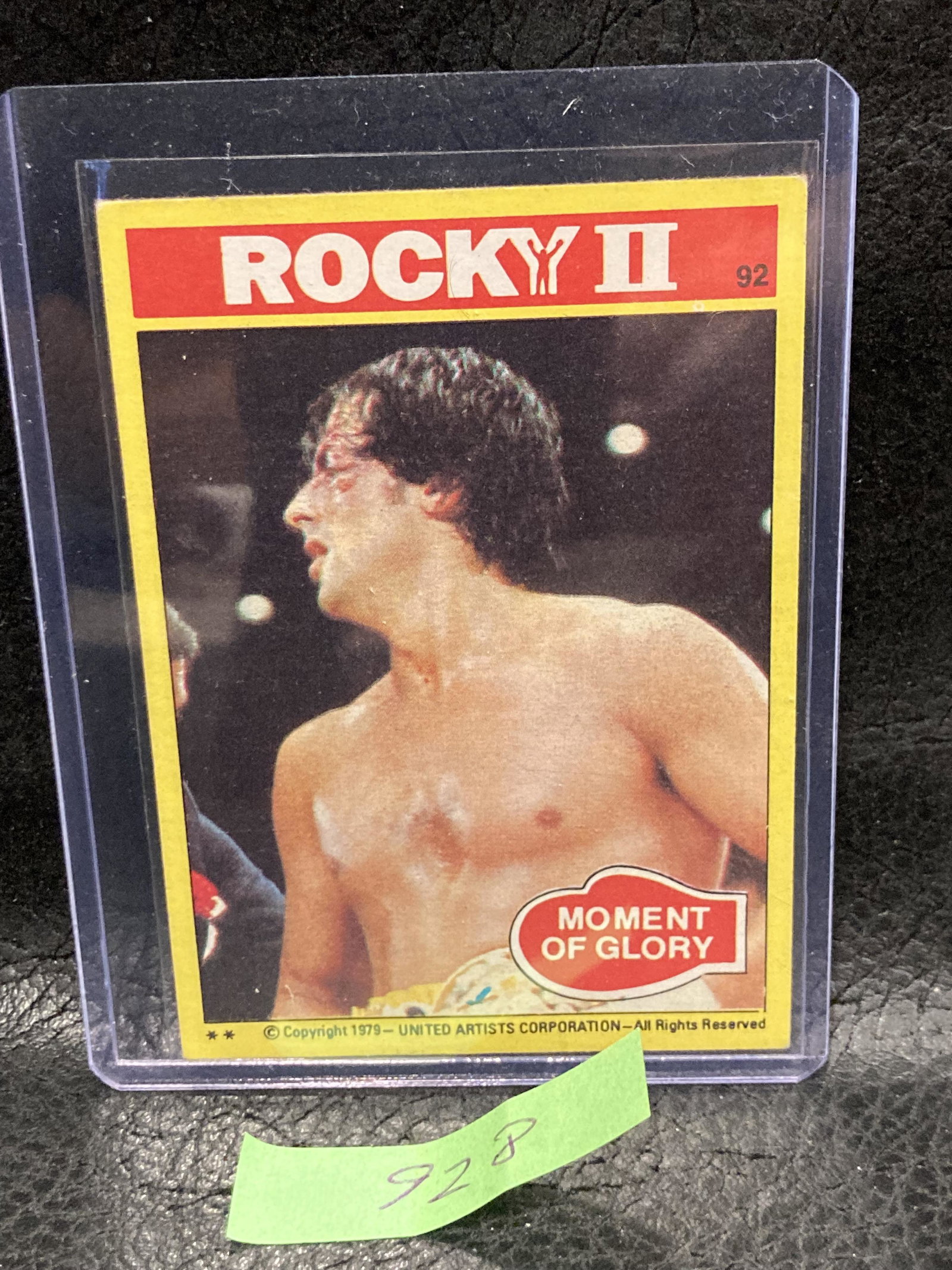 Rocky Ii Card Rocky #92 Boxing Moment Of Glory: Rocky Ii Card Rocky #92 Boxing Moment Of Glory