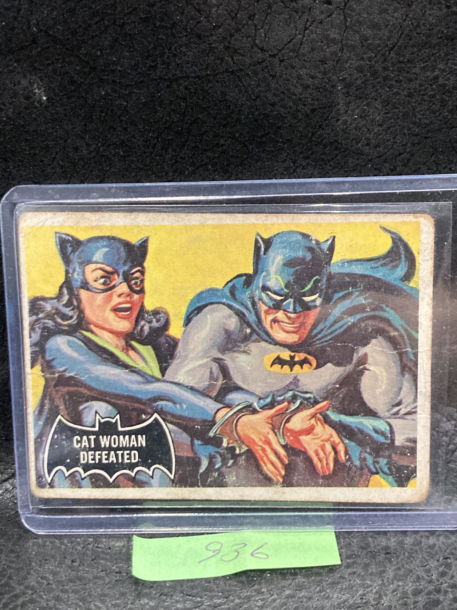 1966 Topps Batman Black Bat #35 Cat Woman Defeated: 1966 Topps Batman Black Bat #35 Cat Woman Defeated