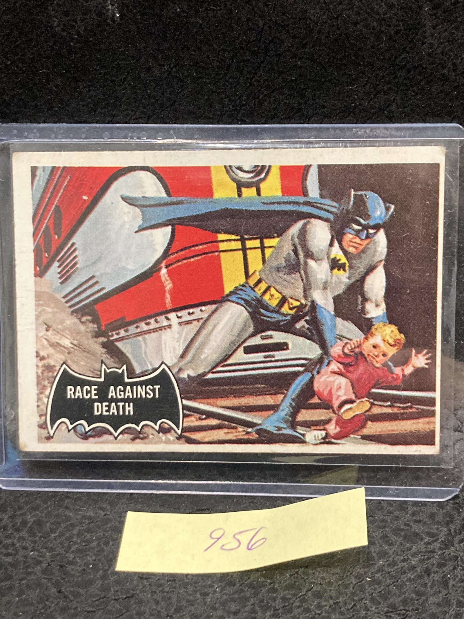 1966 Topps Batman Black Bat #53 Race Against Death: 1966 Topps Batman Black Bat #53 Race Against Death