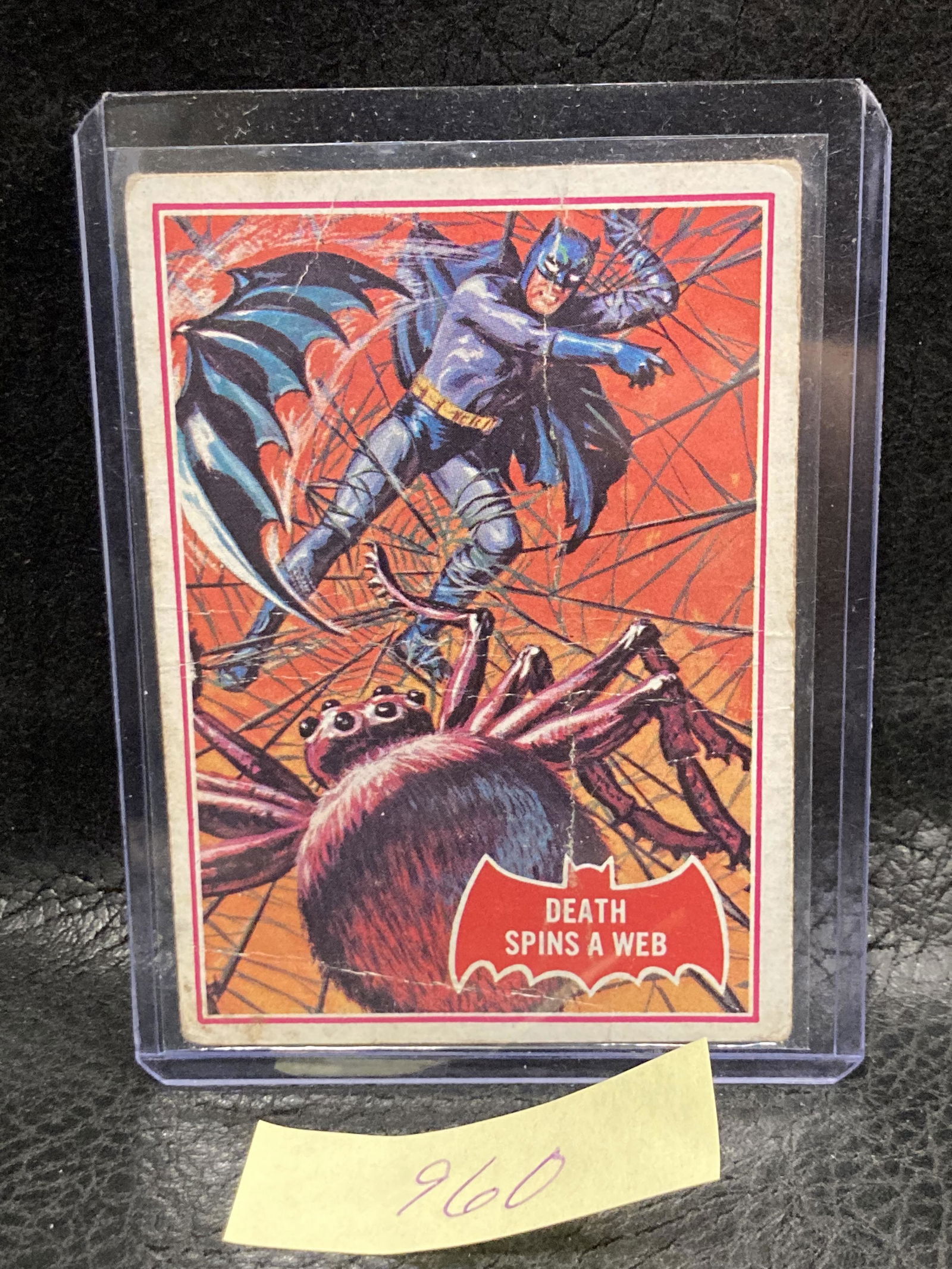 Death Spins A Web #18A 1966 Topps Batman Trading Card (1 of 1)
