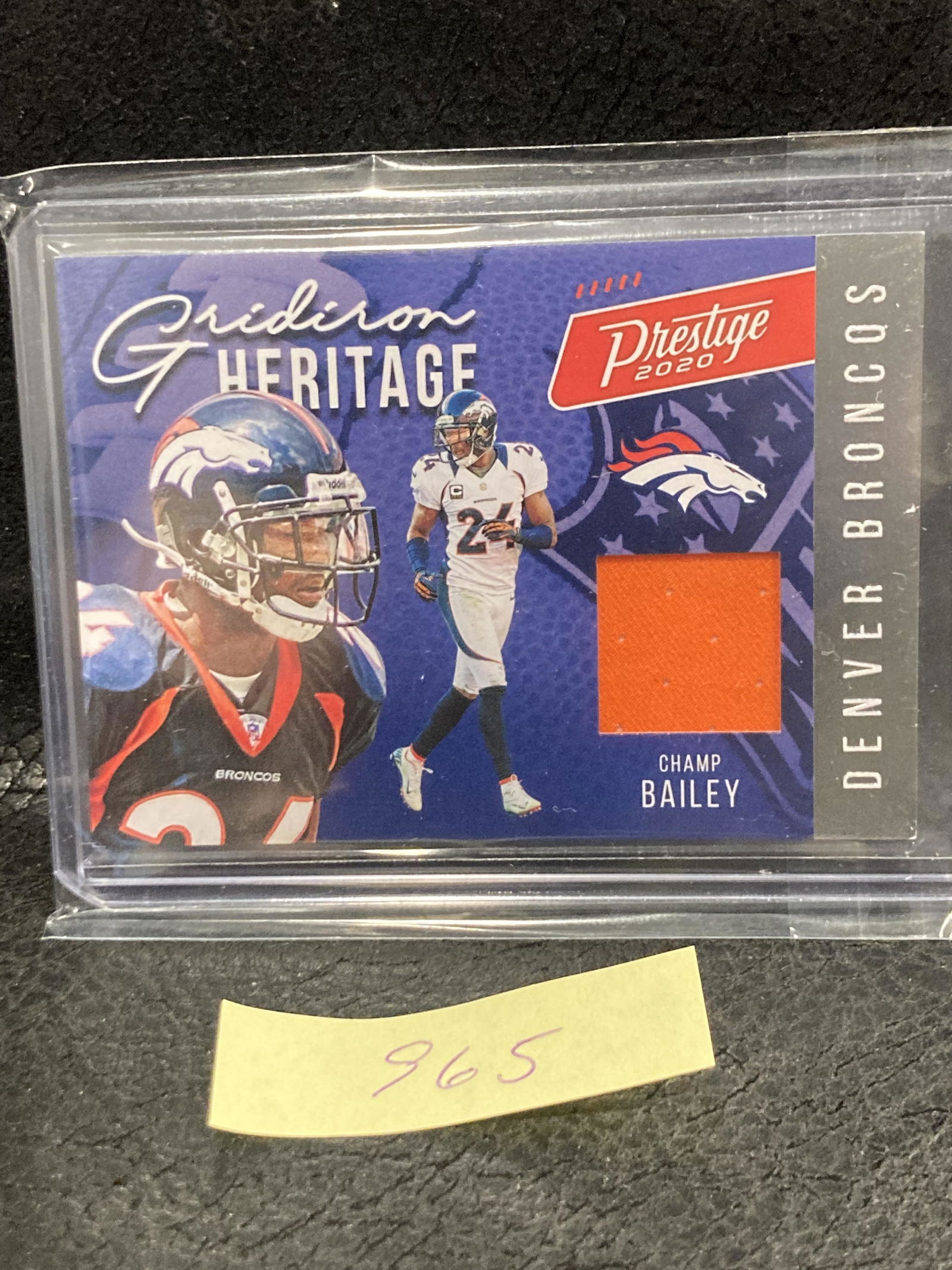 Champ Baily 2020 Panini Prestige Gridiron Heritage (1 of 2)