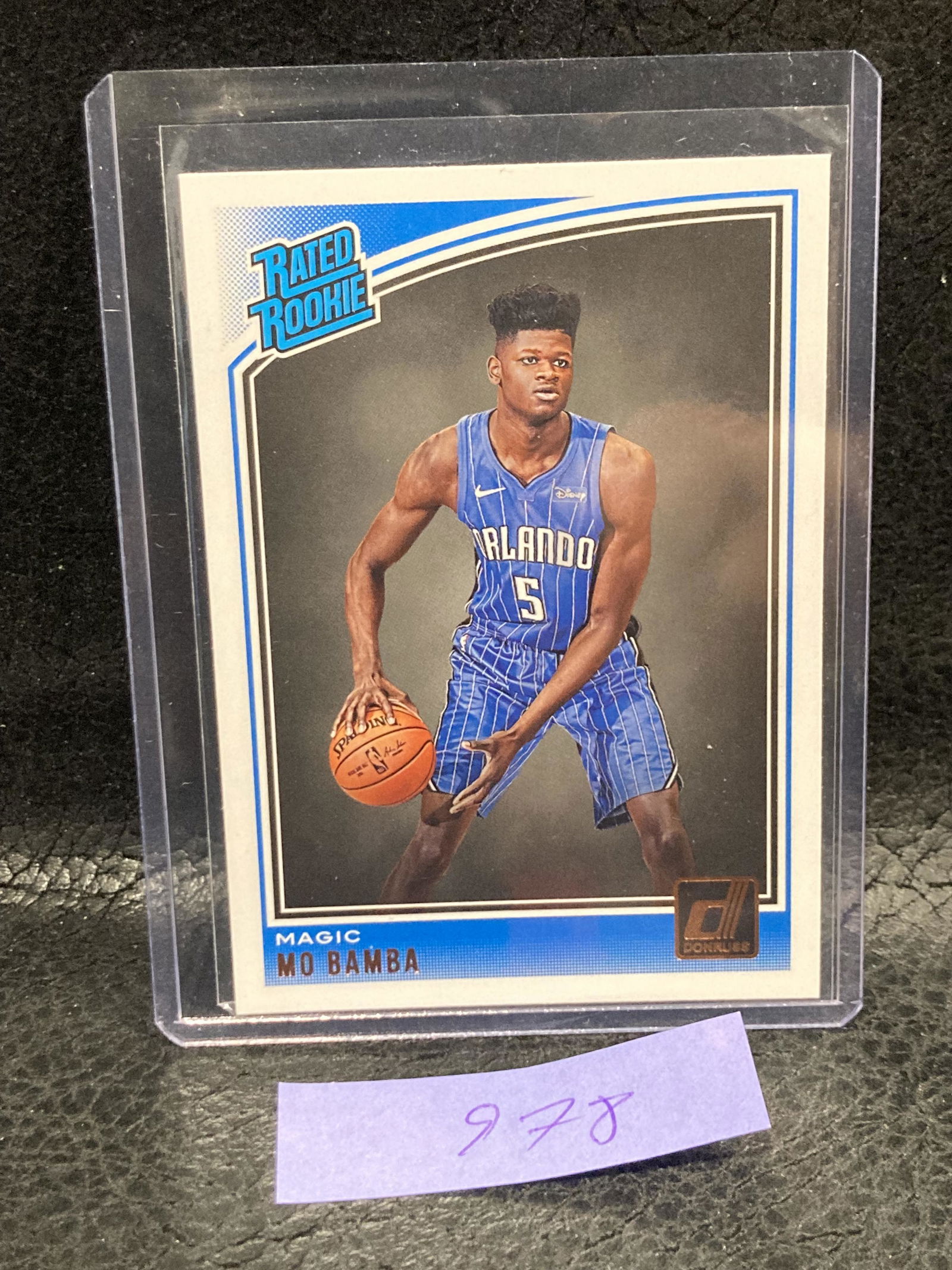 Mo Bamba 2018-19 Panini Donruss #160 RC Rated Rookie Card RR Orlando Magic (1 of 2)