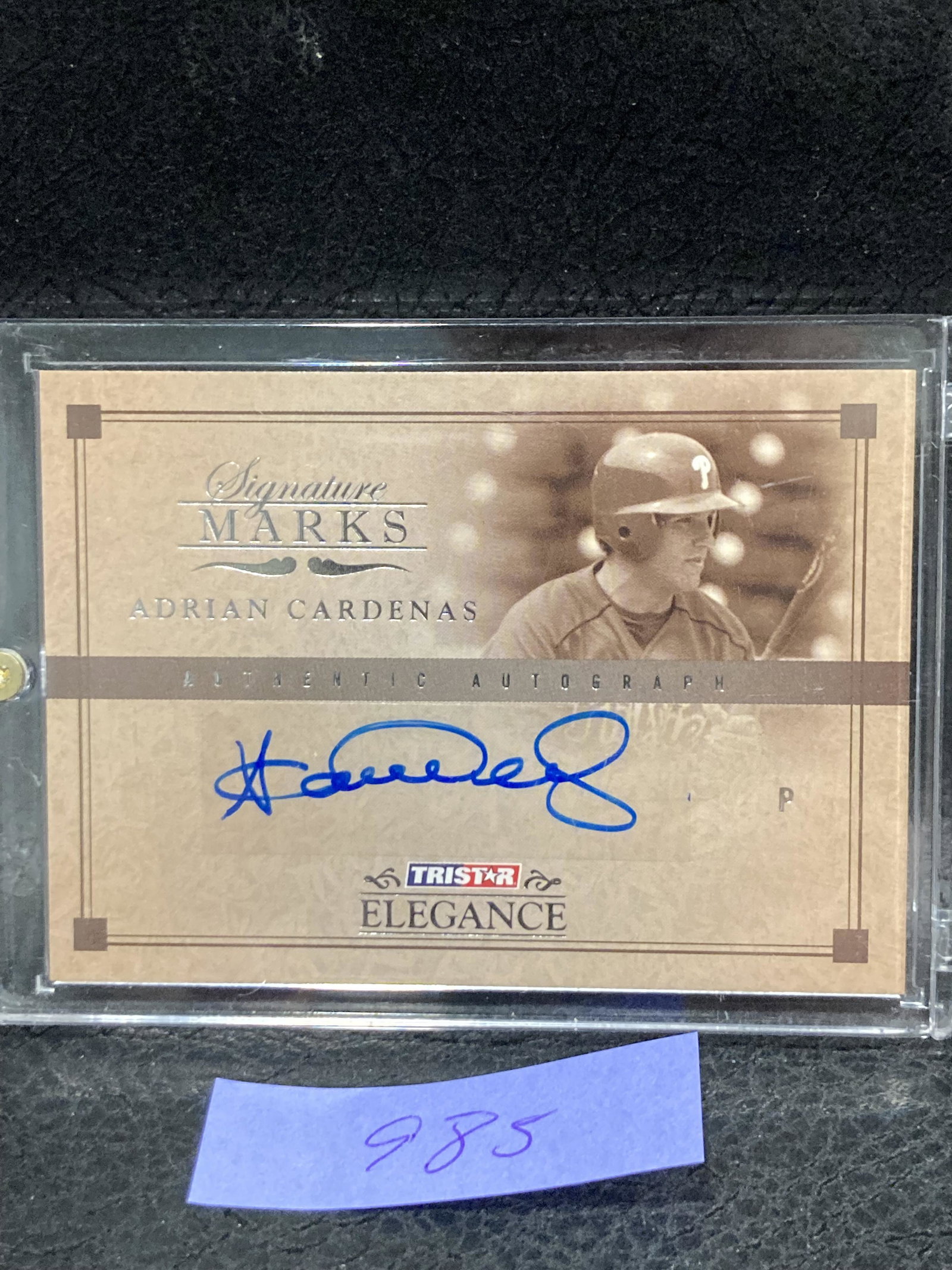 Adrian Cardenas 2007 Tristar Elegance Signature Marks: Adrian Cardenas 2007 Tristar Elegance Signature Marks #AC Auto - Nm-Mt