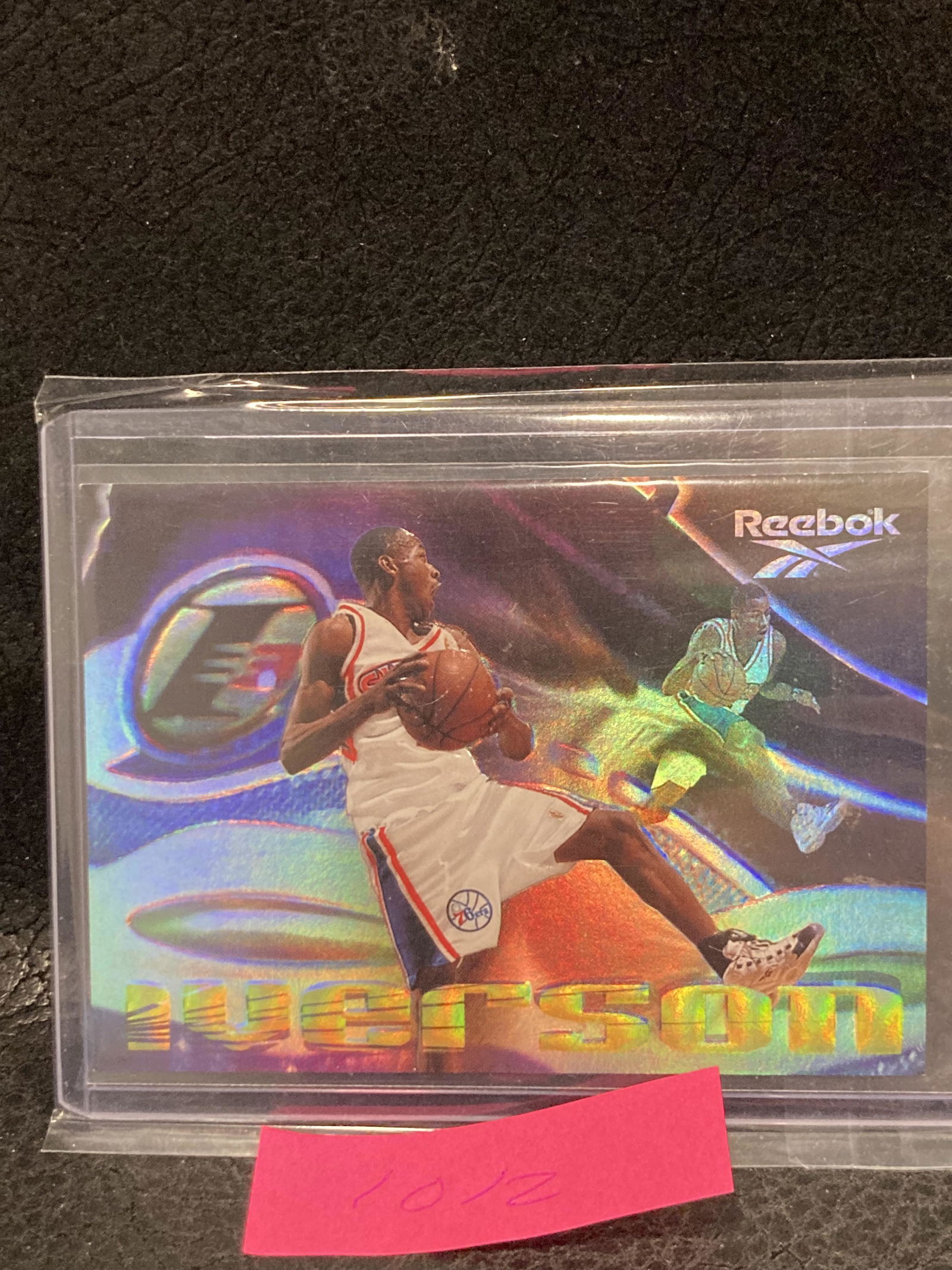 Allen Iverson 1997 Skybox Reebok Shoe Card The Answer: Allen Iverson 1997 Skybox Reebok Shoe Card The Answer Philadelphia 76ers