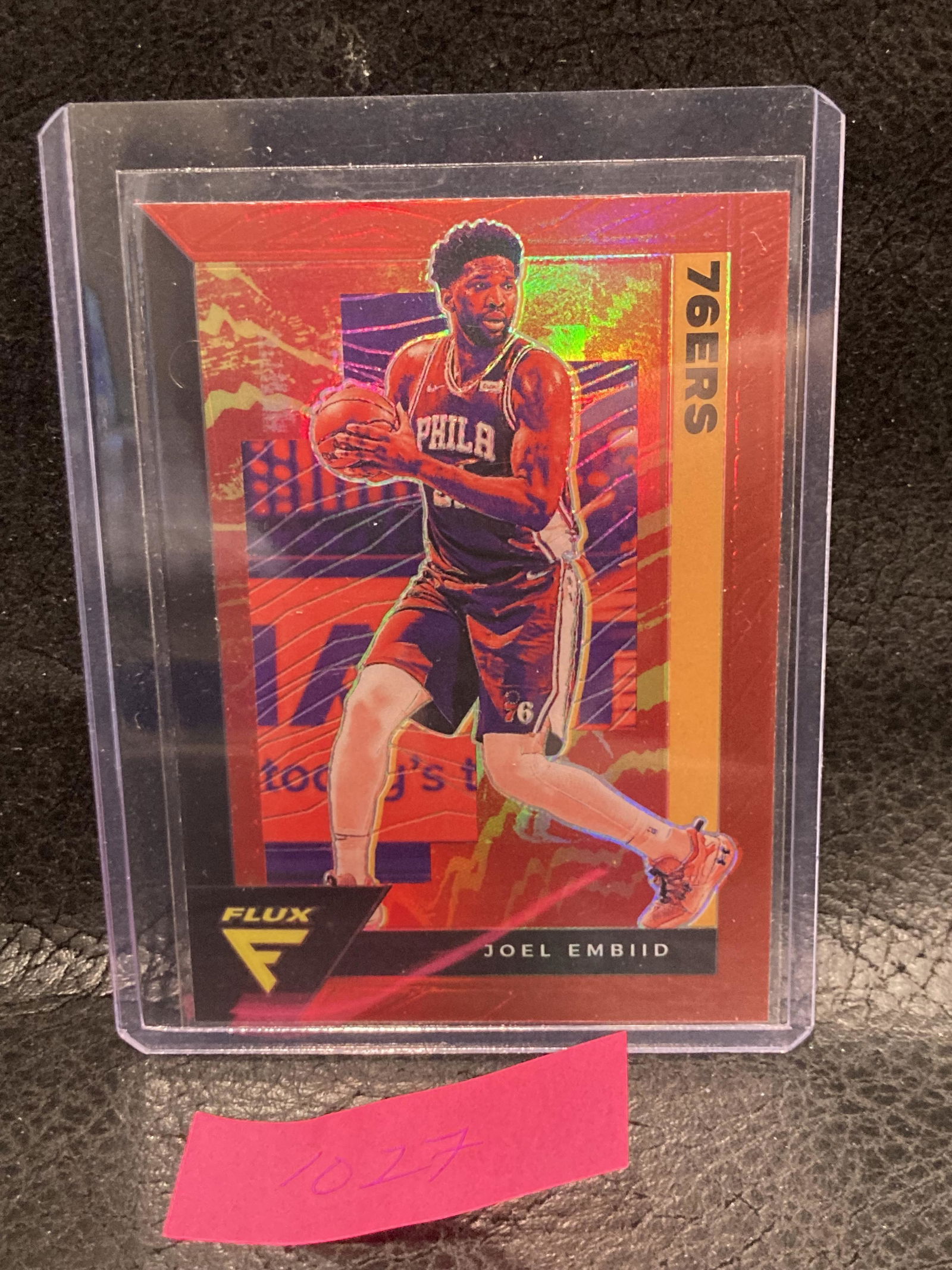 Joel Embiid 2020-21 Panini Flux #134 Red Philadelphia (1 of 2)