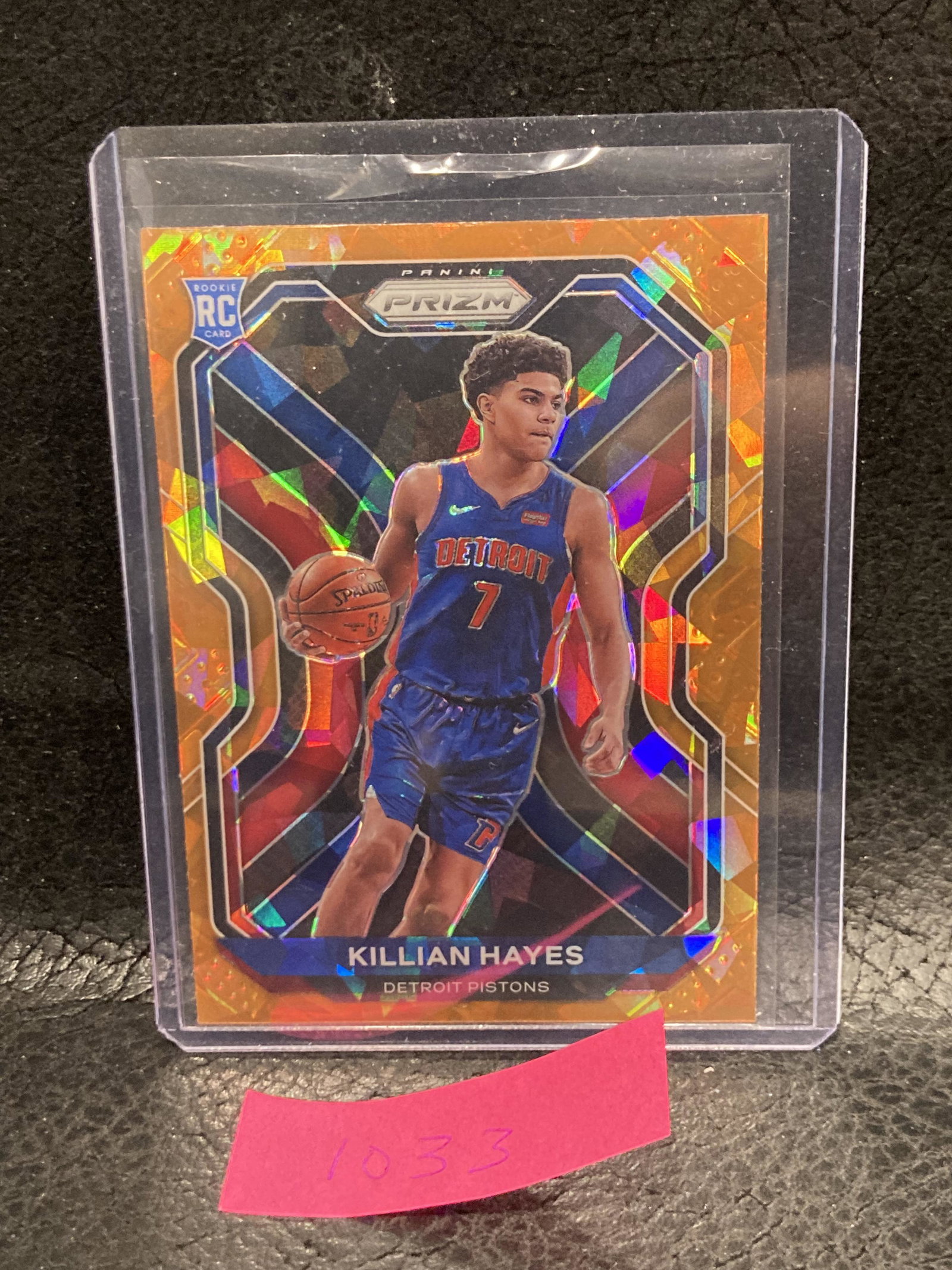 Killian Hayes Orange Ice 2020-21 Panini Prizm: Killian Hayes Orange Ice 2020-21 Panini Prizm Basketball #270 Dertroit Pistons