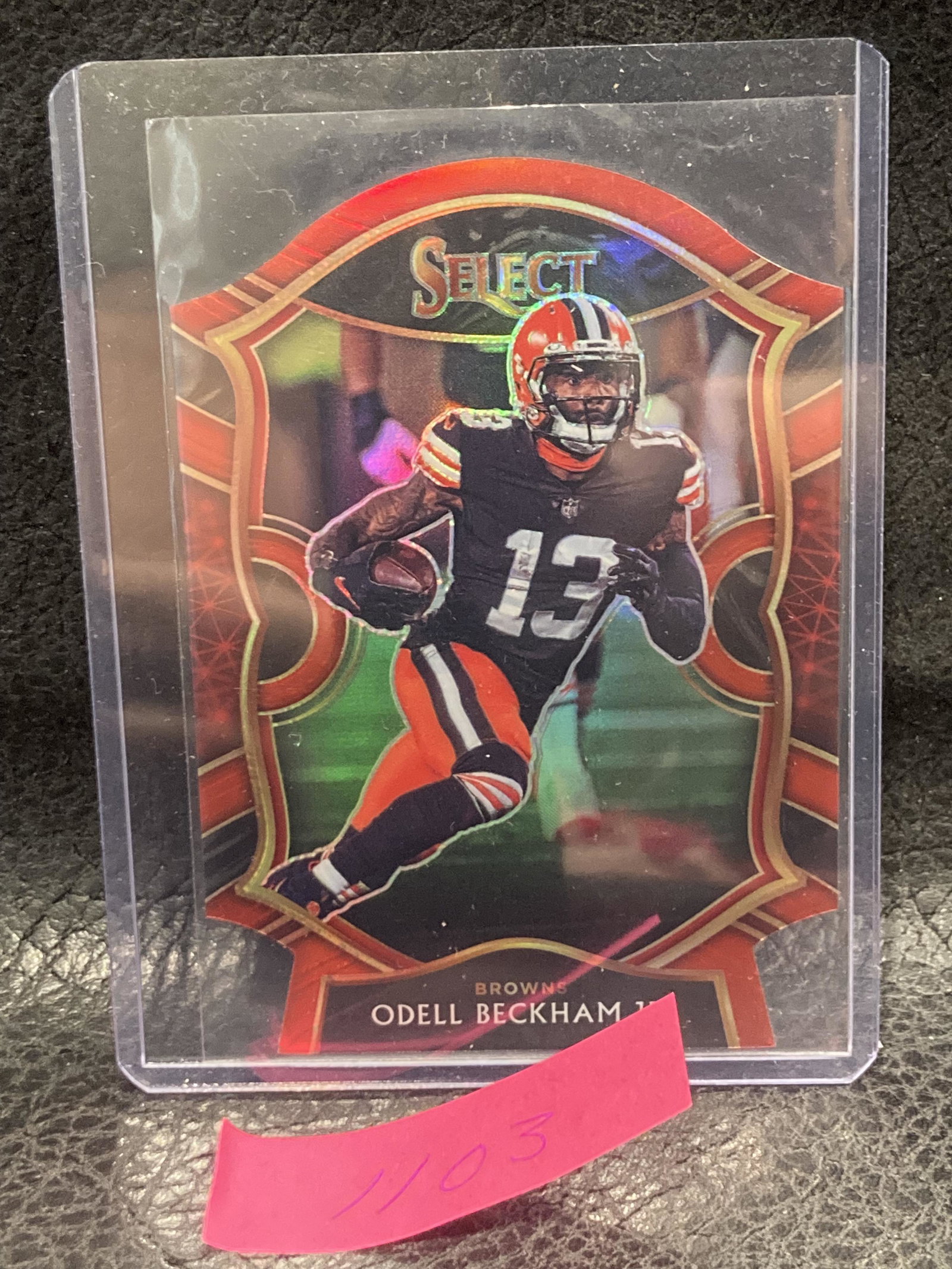 Odell Beckham Jr. Ssp Red Prizm Die Cut Rc 2020 Select (1 of 2)