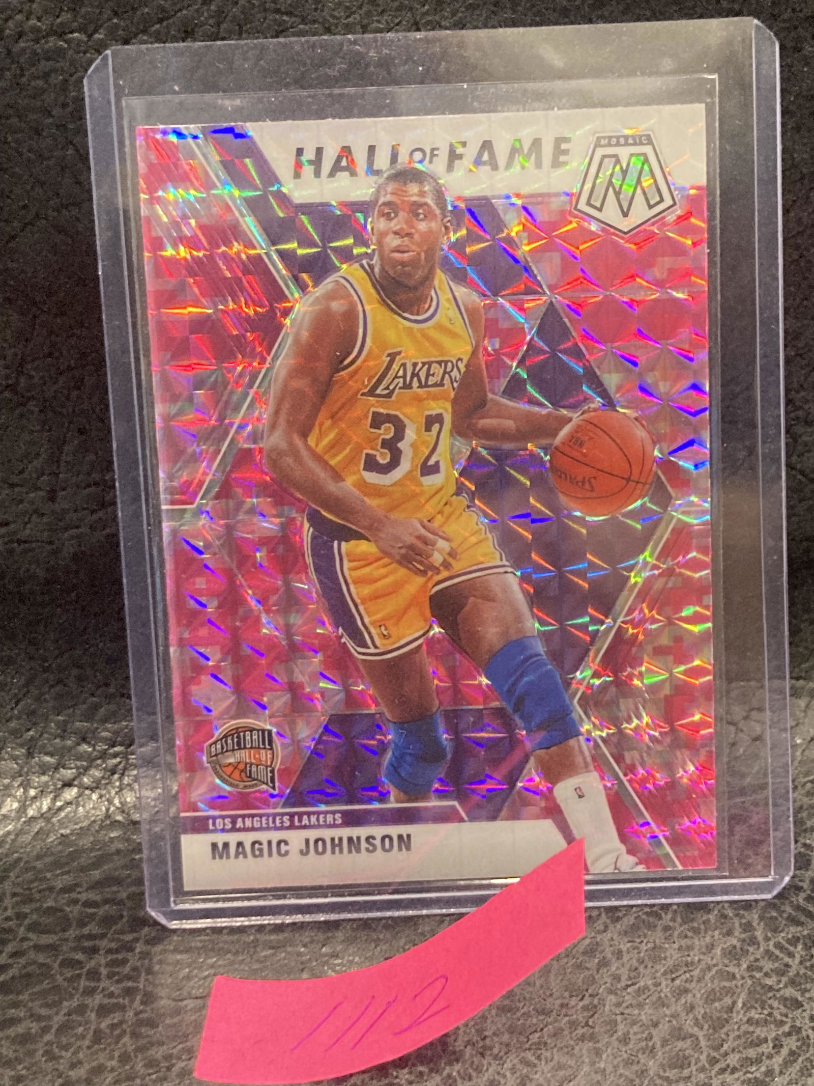 Magic Johnson 2019 Panini Mosaic 291 Hall Of Fame Pink (1 of 2)