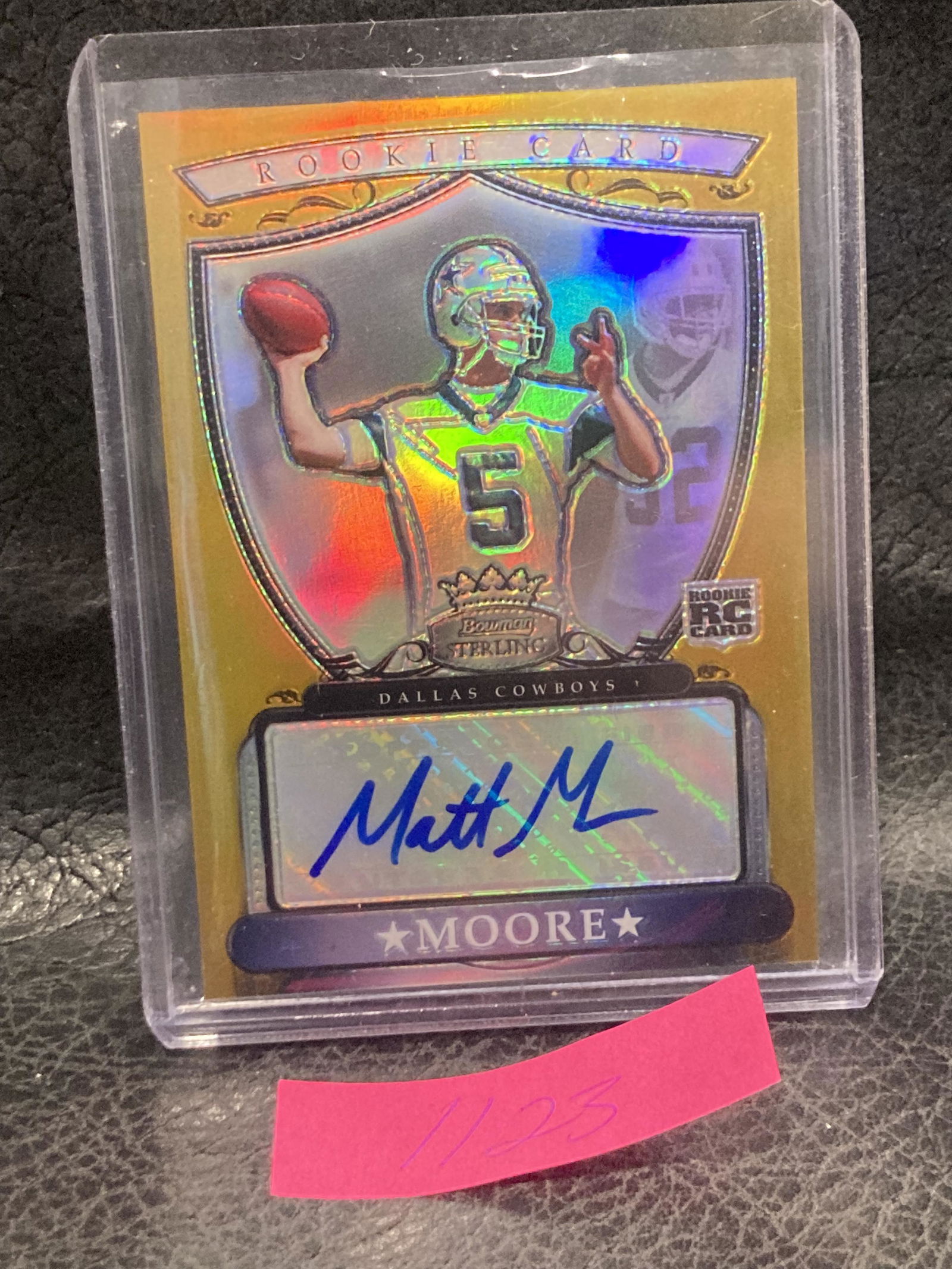 Matt Moore 2007 Bowman Sterling Gold  ROOKIE Auto (1 of 2)