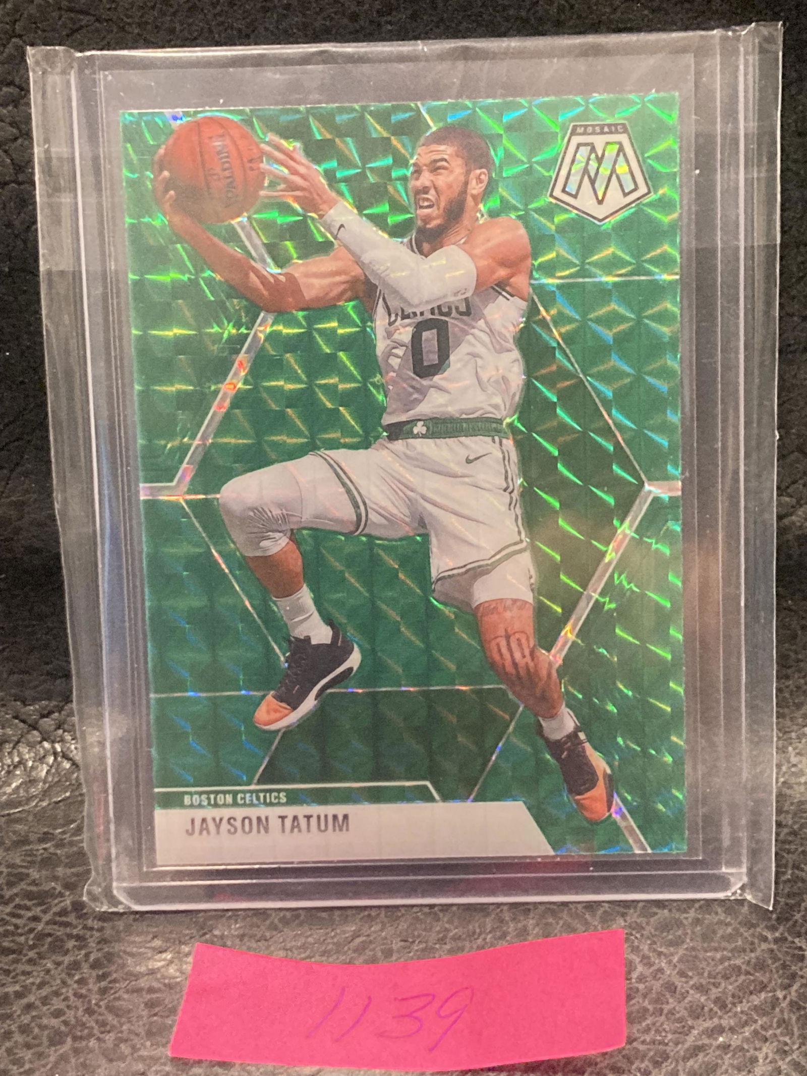 Jayson Tatum 2019-20 Panini Mosaic Green Refractor (1 of 2)