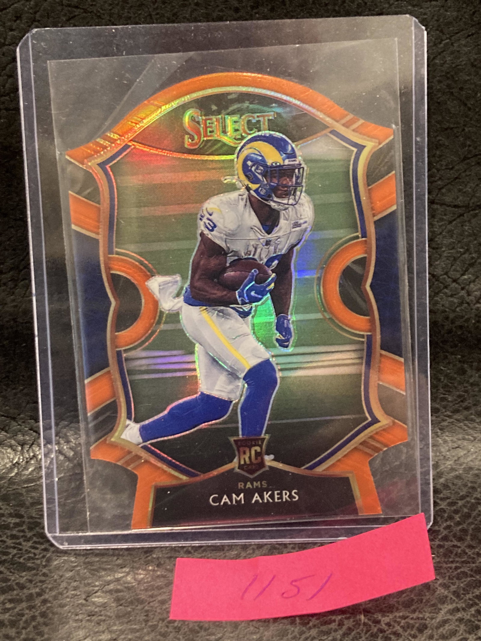 Cam Akers 2020 Panini Select Orange Die Cut Concourse (1 of 2)