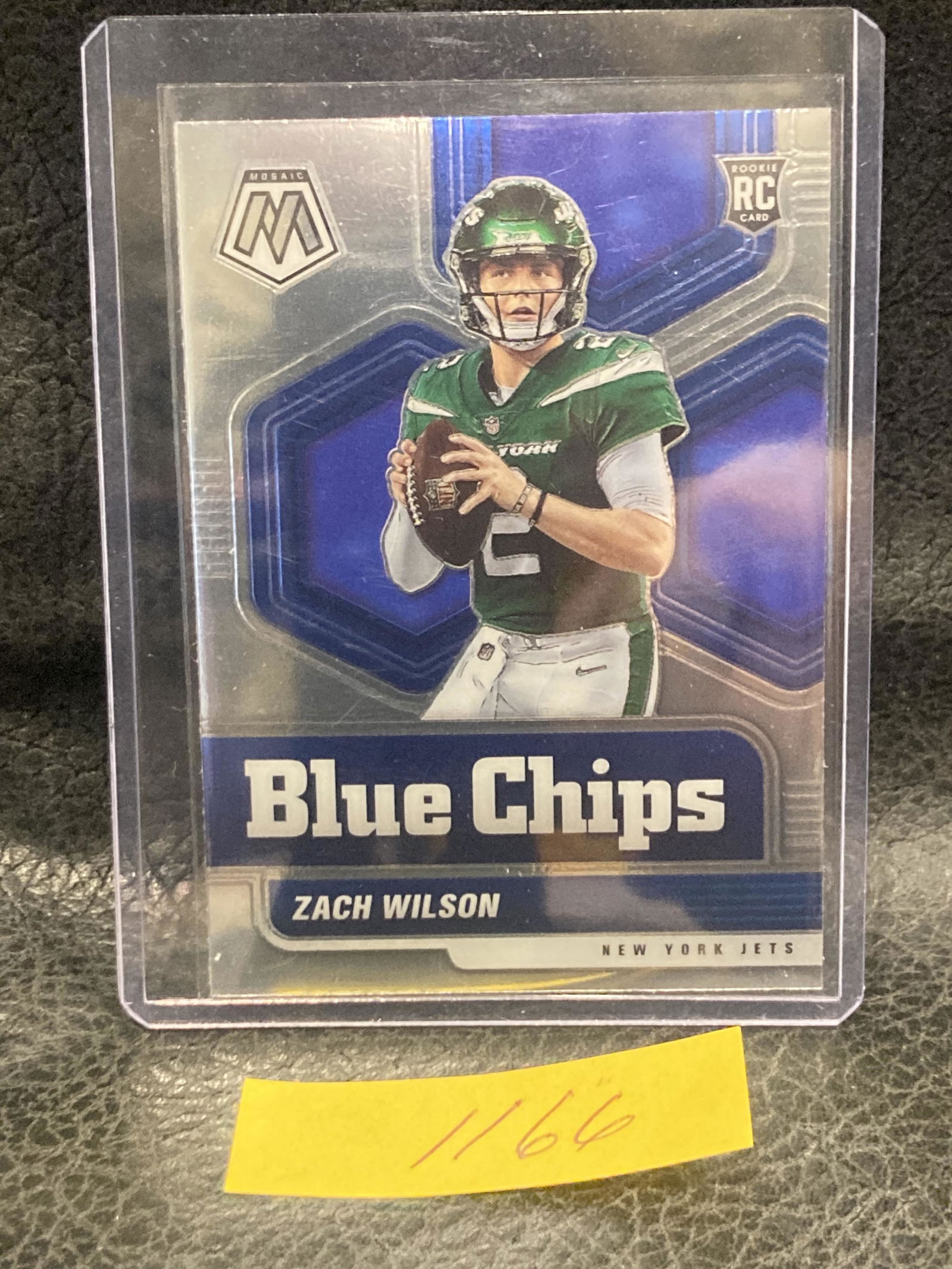 Zach Wilson 2021 Mosaic RC Blue Chips #2 Jets (1 of 2)