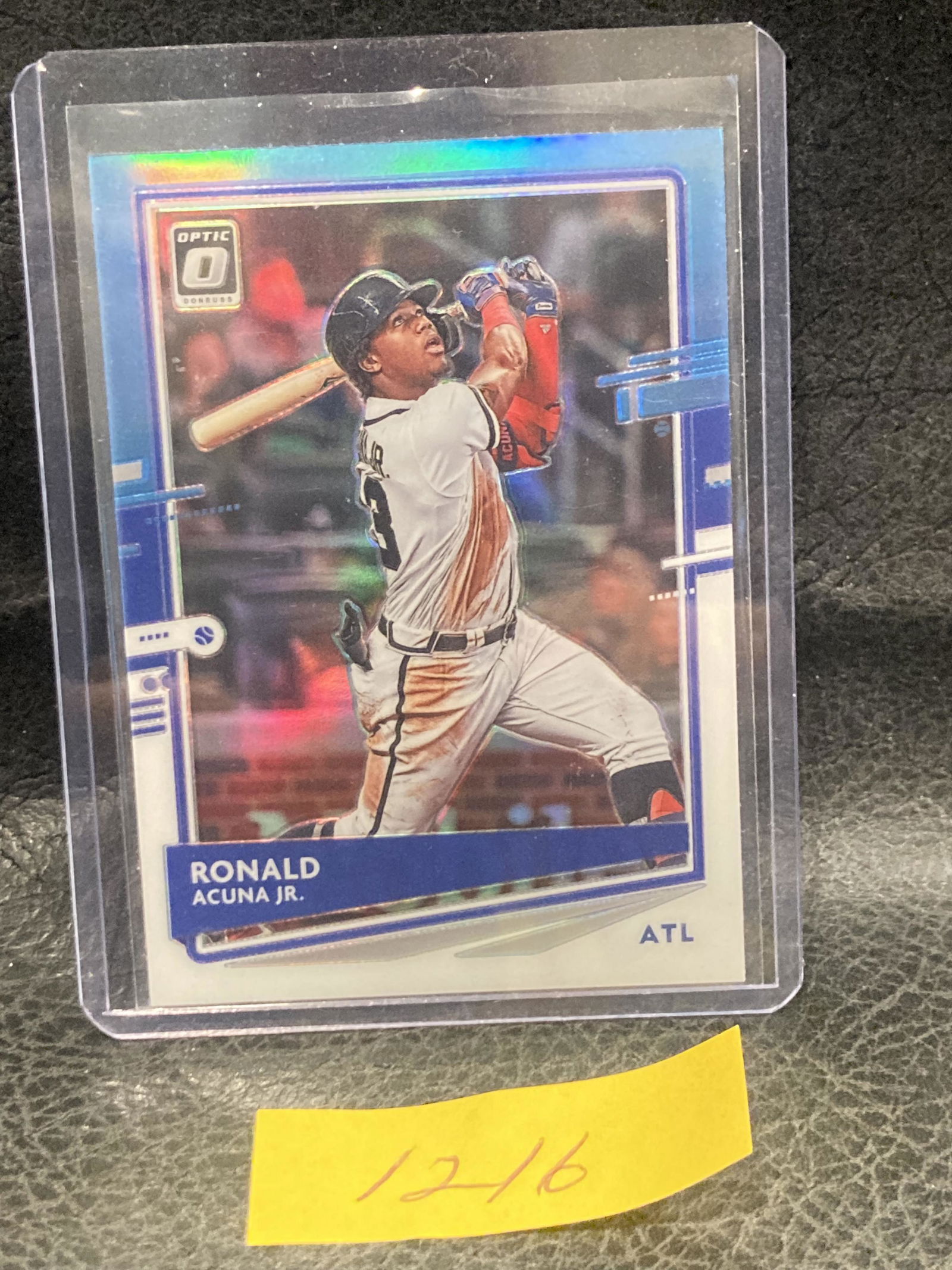 Ronald Acuna Jr 2020 Donruss Optic #169 Carolina Blue & (1 of 2)