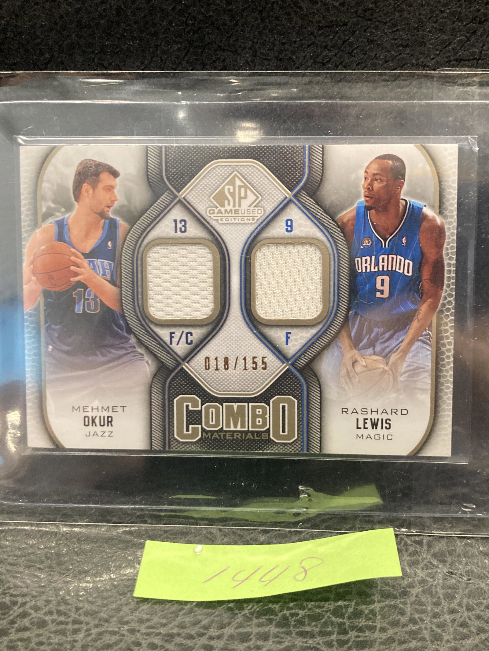 Mehmet Okur/Rashard Lewis 2009-10 SP Game Used Combo Materials #/499 #CMLO: Mehmet Okur/Rashard Lewis 2009-10 SP Game Used Combo Materials #/499 #CMLO