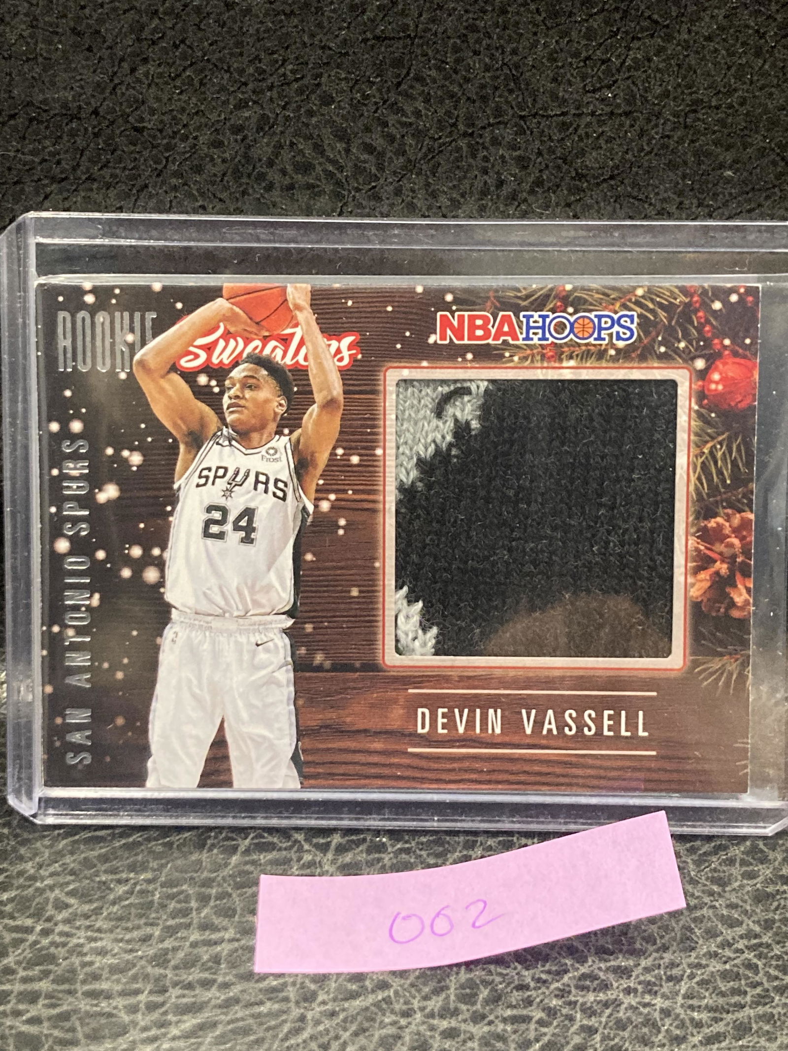 Devin Vassell Rookie Sweaters Relic 2020-21 Panini Nba Hoops Spurs - Rsw-Dvs (1 of 2)
