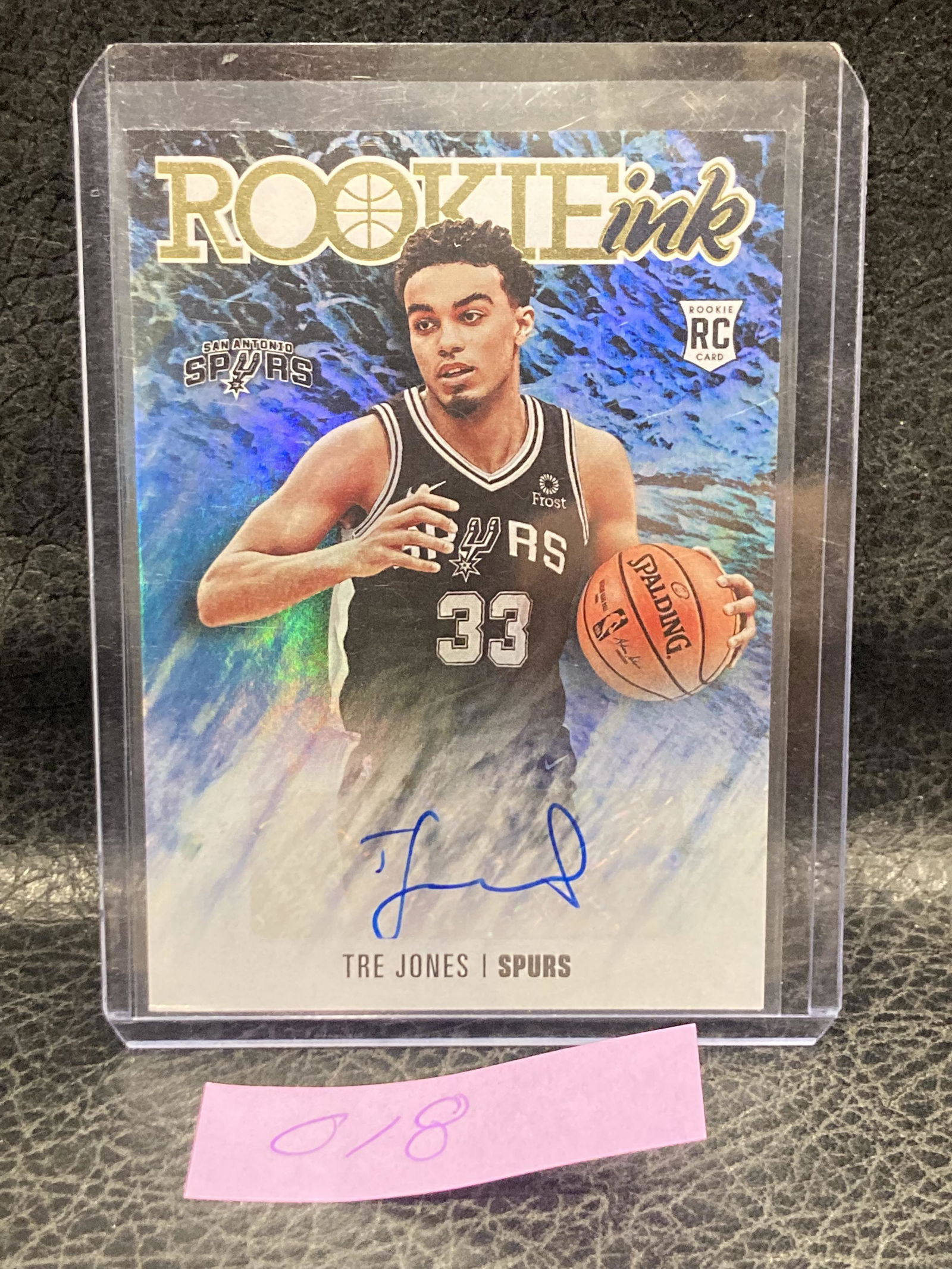 Tre Jones 2020-21 Nba Hoops Rookie Ink Rc Auto San Antonio Spurs (1 of 2)
