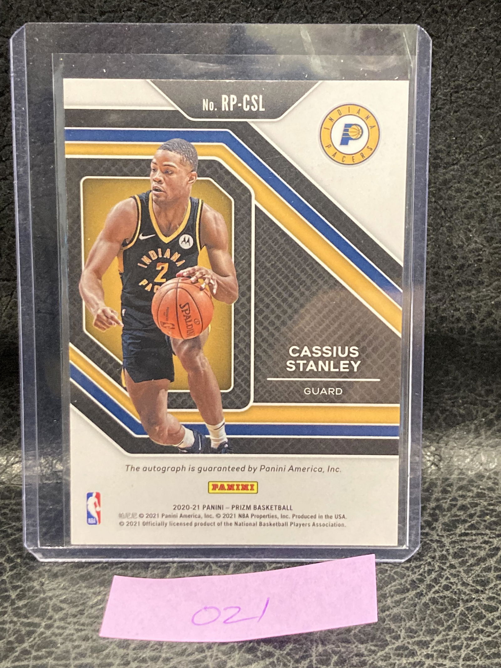 Cassius Stanley 2020-21 Panini Prizm Basketball Rookie Silver Penmanship Auto (1 of 1)