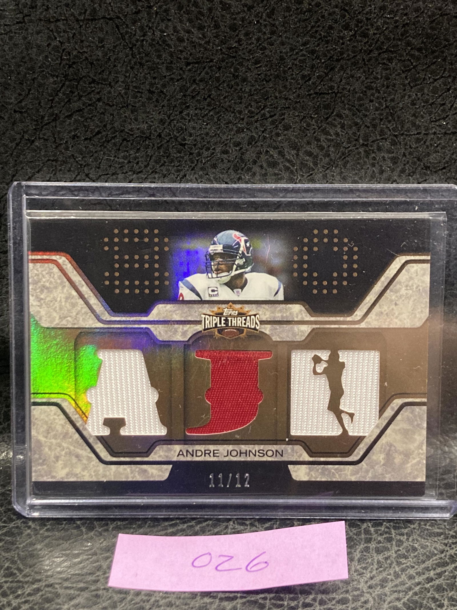 2008 Topps Triple Threads Andre Johnson Triple Jersey /12 (1 of 2)