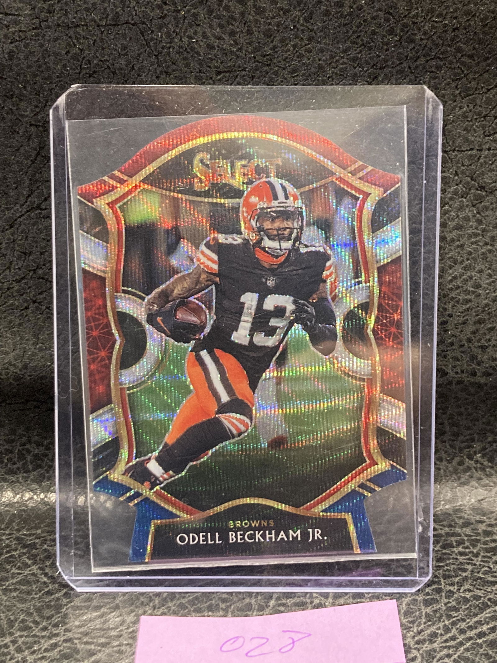 2020 Odell Beckham Jr Select Tri Color Die Cut Parallel No 25 Browns (1 of 2)
