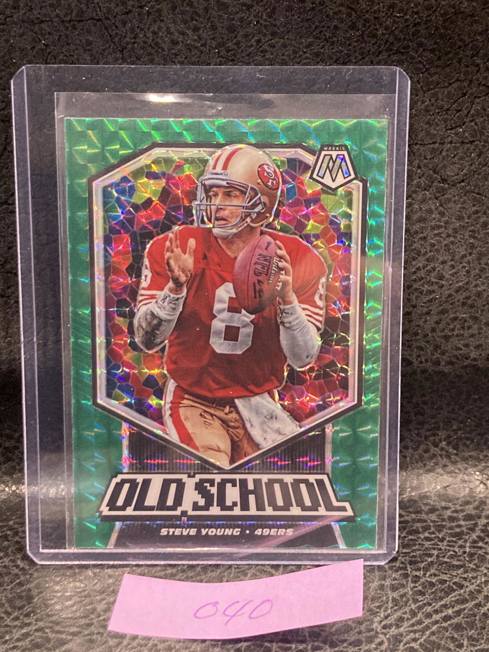 Steve Young 2020 Panini Mosaic Old School Green Prizm 49ers (1 of 2)